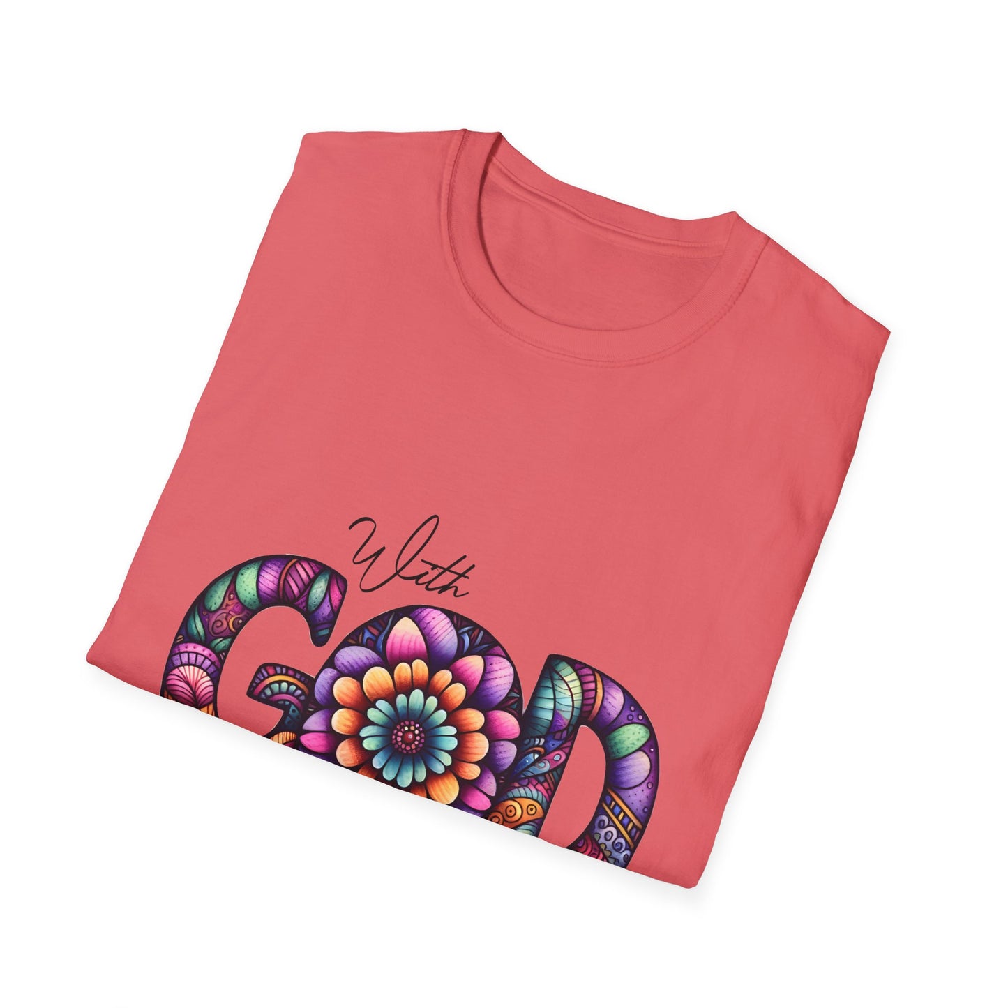 Christian Faith Inspirational Tee, Unisex Graphic Shirt, Religious Quote Apparel, Comfortable Cotton Blend Clothing, Positive Message Top