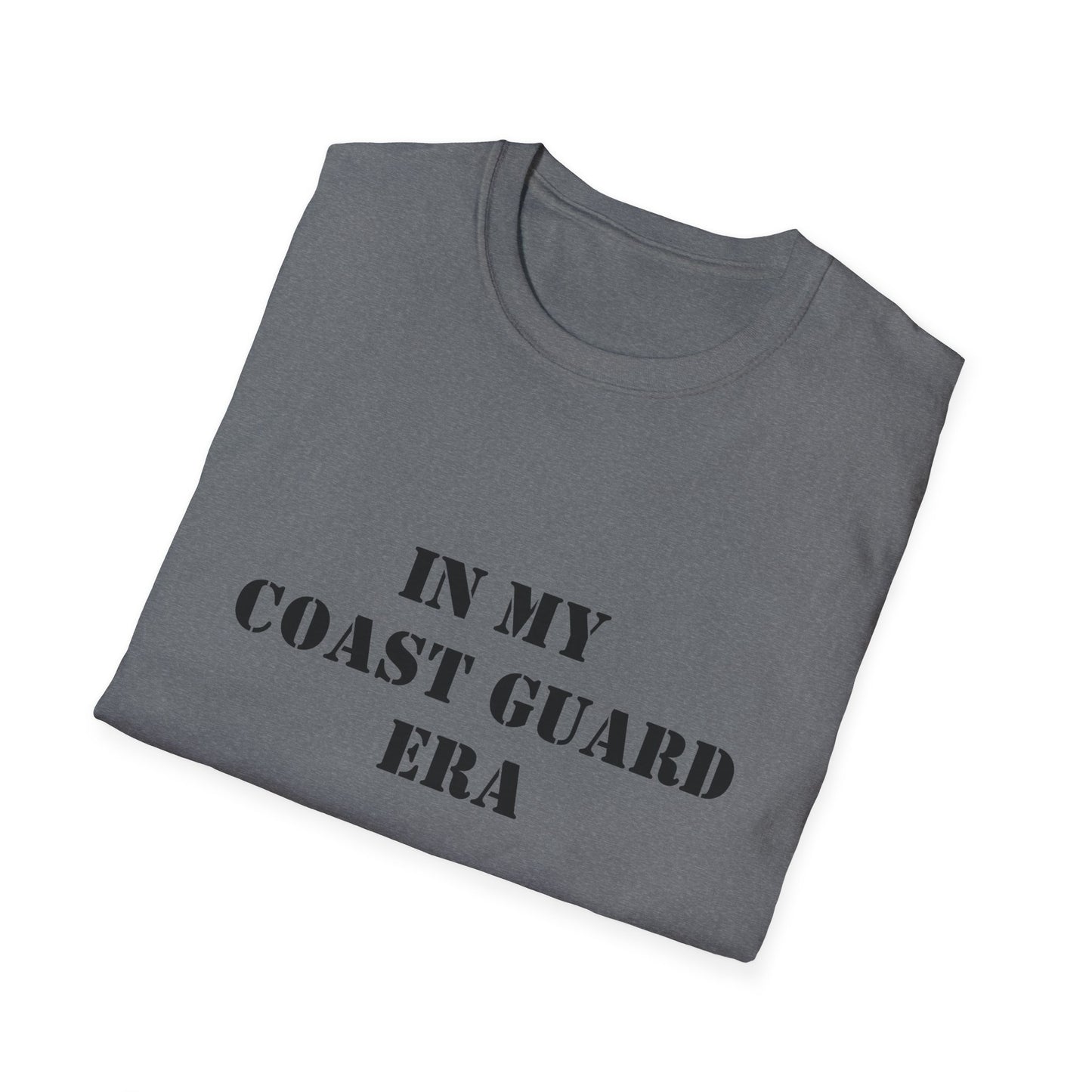 Coast Guard Era Unisex Softstyle T-Shirt, Nautical Tee, Ocean Lover Gift, Graphic Tee, Naval Theme Top