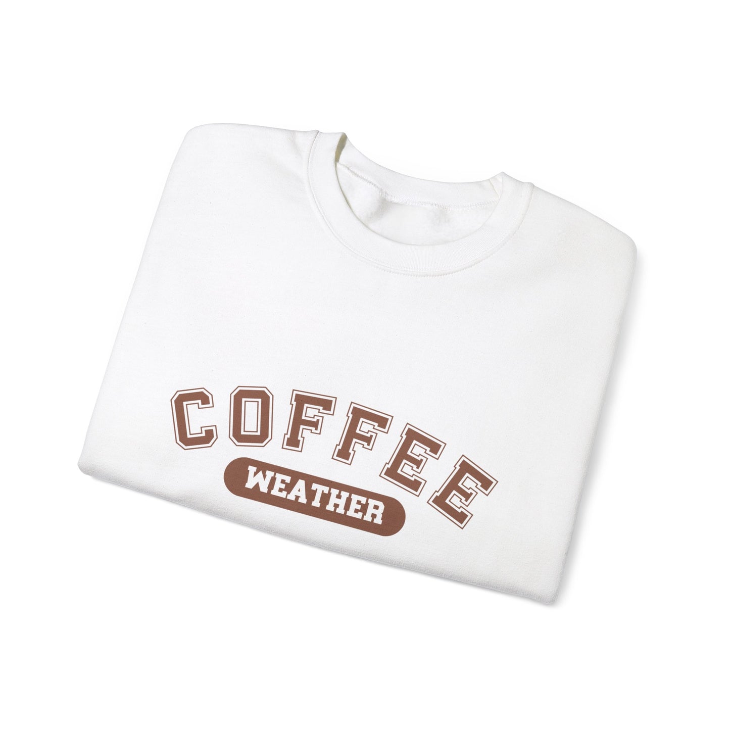 Coffee Weather Sweatshirt, Cozy Winter Jumper, Warm Fall Pullover, Gift for Coffee Lovers, Hygge Clothing, Comfy Sweater