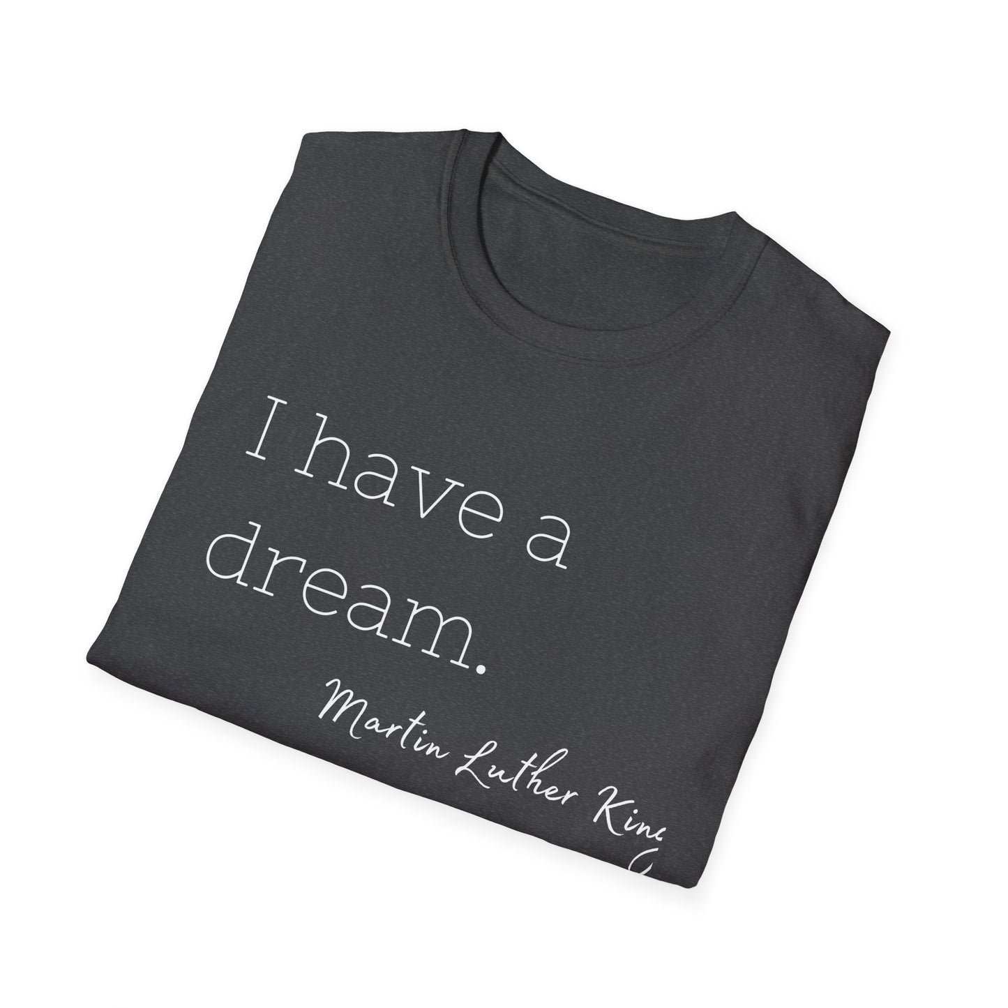 Martin Luther King Jr Quote Unisex Softstyle T-Shirt, Inspirational Tee, Civil Rights Activist, Black History Month Shirt, Equality Clothing