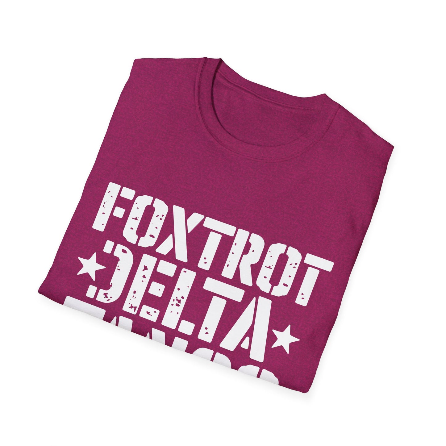 Delta Foxtrot Tango Resist Persist Prevail Unisex Softstyle T-Shirt, Protest Tee, Activist Shirt, Political Apparel, Military Alphabet Top