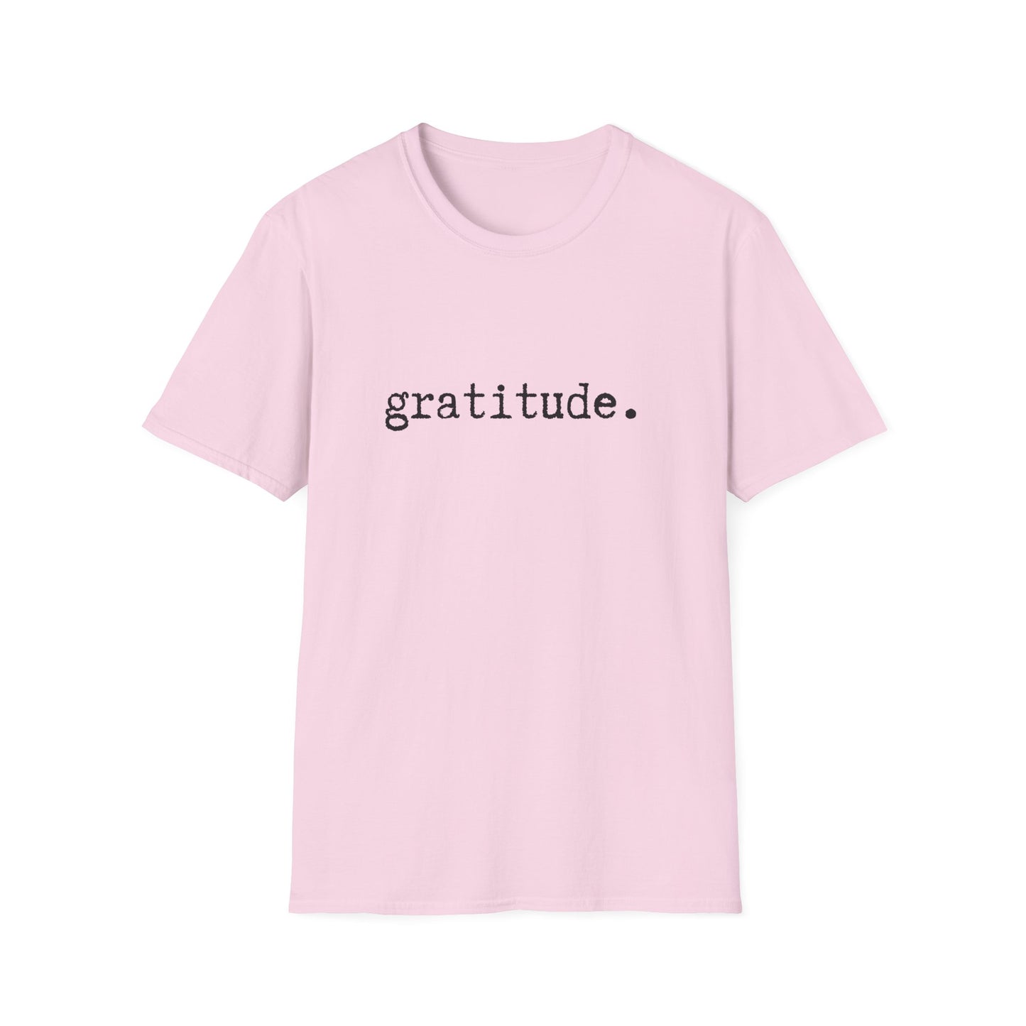 Gratitude Minimalist Softstyle Unisex T-Shirt, Thankful Appreciation Tee, Positive Vibes Shirt, Thank You Minimalist Top, Grateful Gift Idea