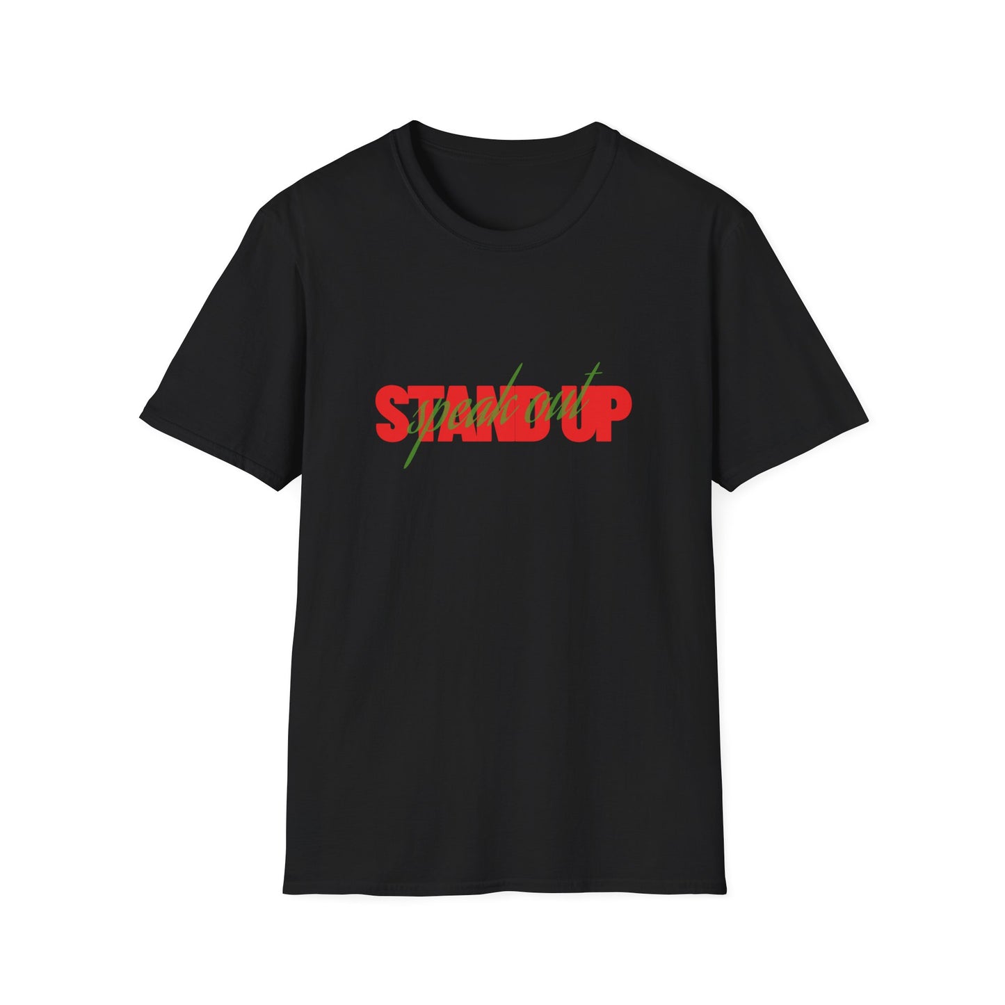 Stand Up, Speak Out, Unisex Softstyle T-Shirt, Civil Rights Movement Shirt, Black Lives Matter Apparel, African American Heritage Tee
