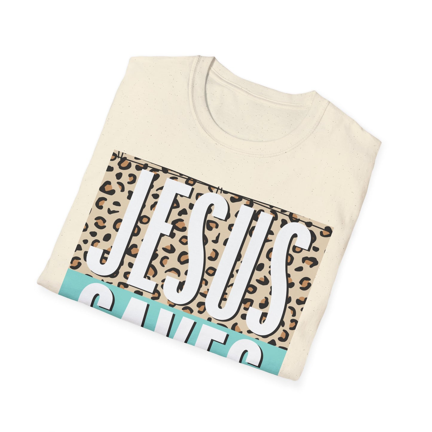 Religious Jesus Saves Unisex Softstyle T-Shirt, Christian Faith Tee, Church Gift, Inspirational Shirt, Religious Apparel