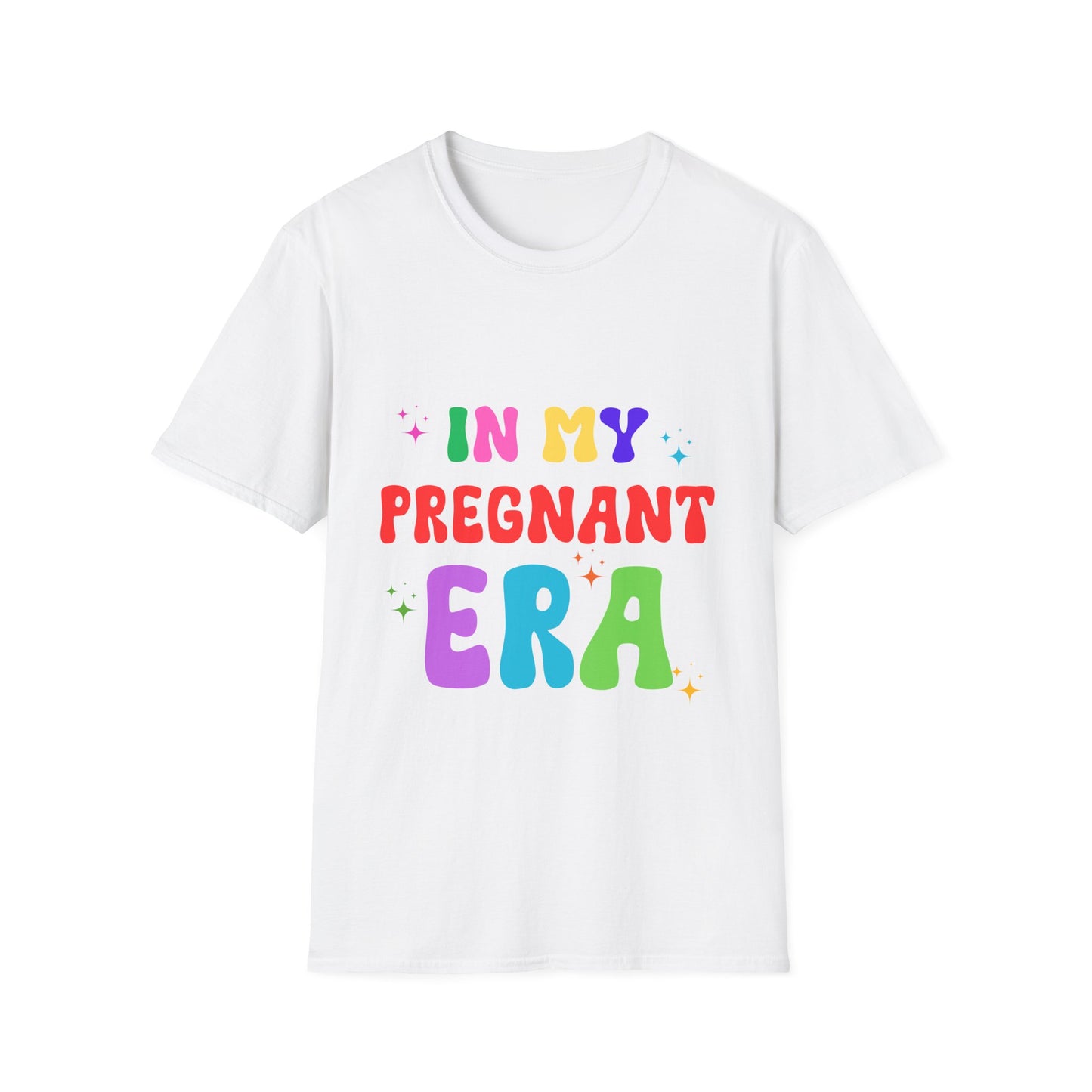 In My Pregnant Era Unisex T-Shirt - Funny Pregnancy Announcement Tee, Maternity Shirt, Baby Shower Gift, Gender Reveal Outfit, Mom to Be Top