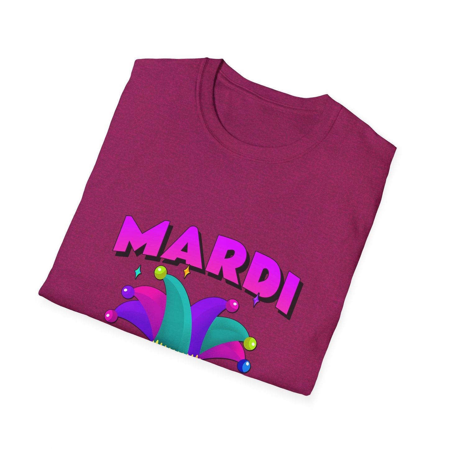 Mardi Gras T-Shirt, Fat Tuesday Tee, Carnival Shirt, Unisex Softstyle Top, Festival Wear