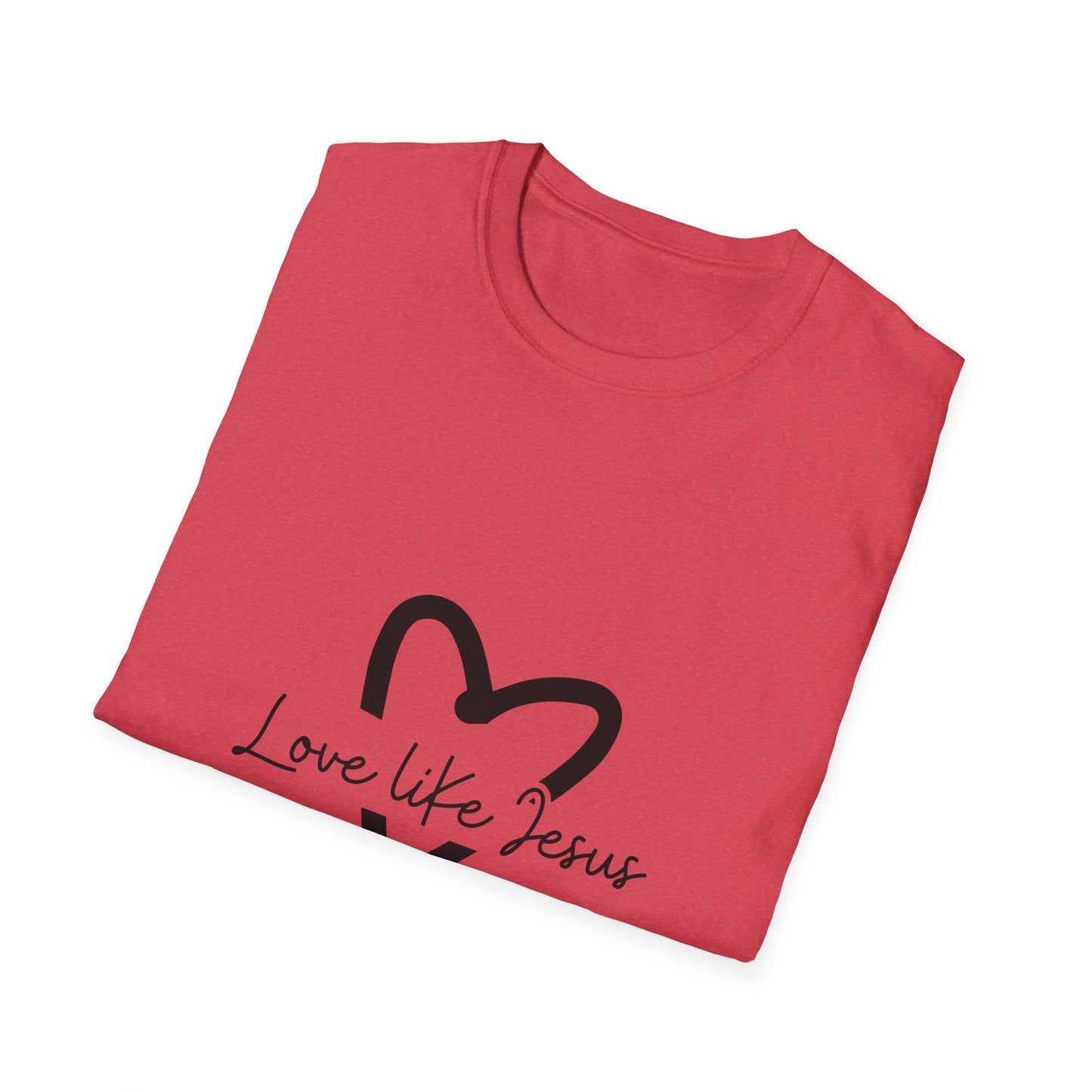 Christian Unisex T-Shirt, Inspirational Jesus Tee, Religious Graphic Tee, Comfortable Softstyle Top, Christian Gift, Printed Front and Back