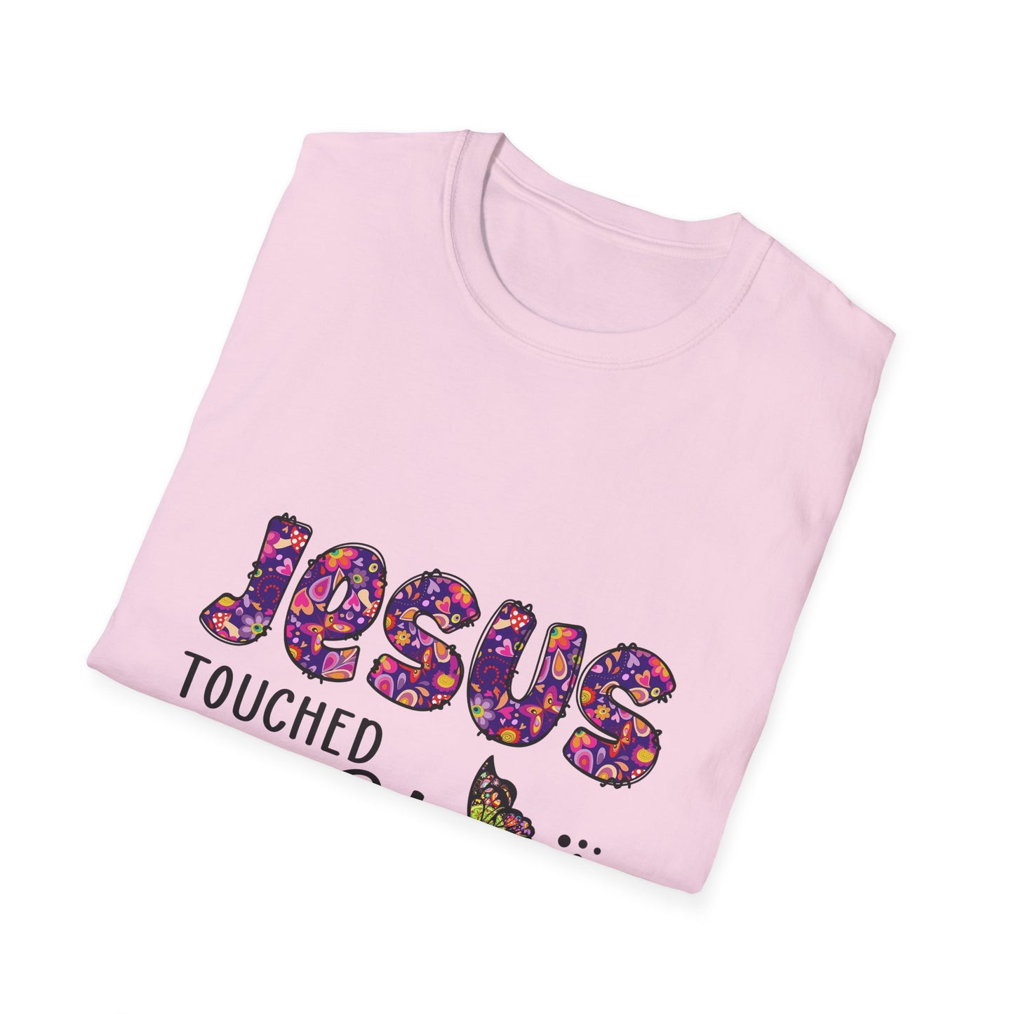Jesus Touched My Heart Unisex T-Shirt, Spiritual Tee, Christian Gift, Inspirational Shirt, Faith Clothing