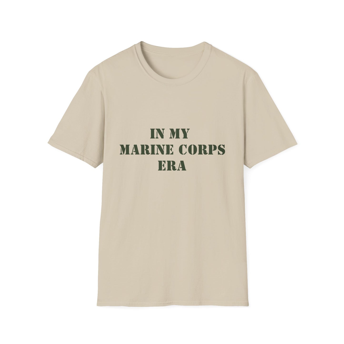 Marine Corps Era Unisex Softstyle T-Shirt, Military Veteran Tee, Army Soldier Shirt, Patriotic Apparel, Armed Forces Gift