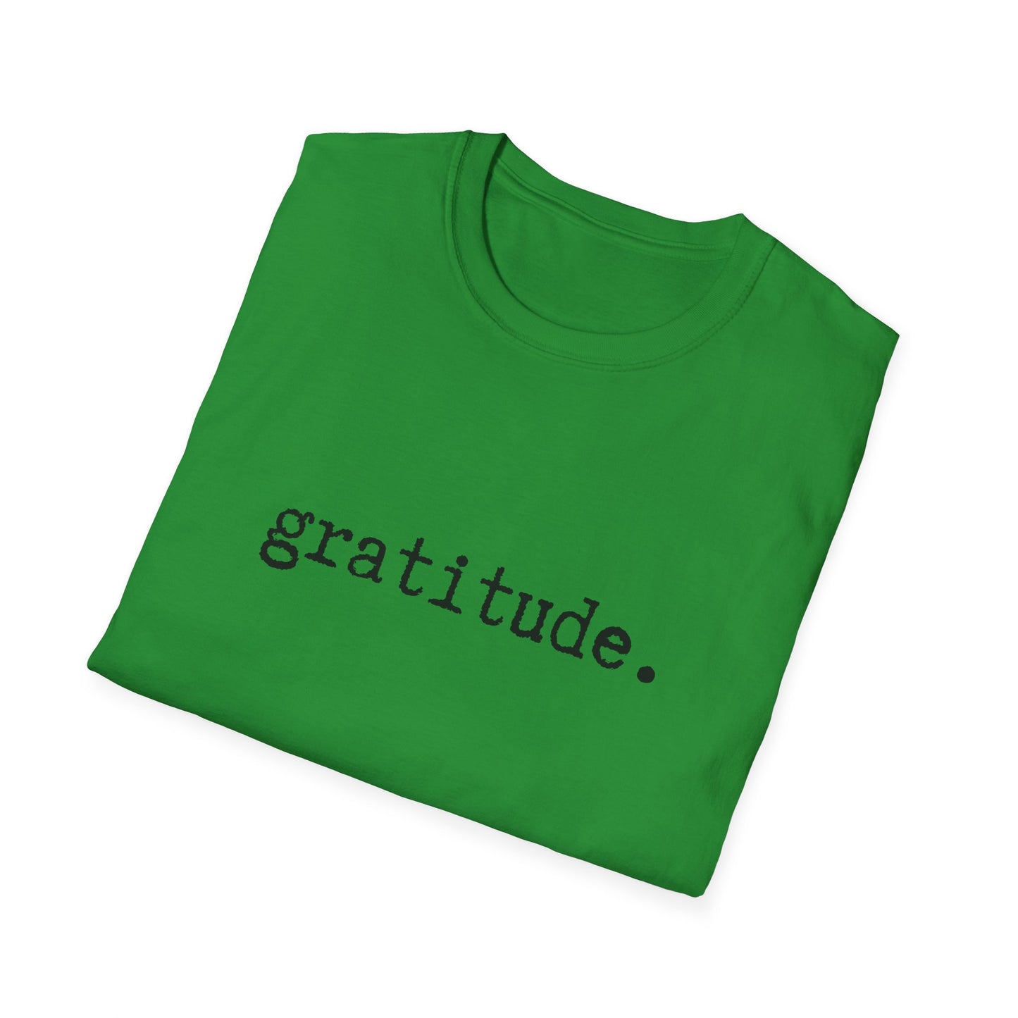Gratitude Minimalist Softstyle Unisex T-Shirt, Thankful Appreciation Tee, Positive Vibes Shirt, Thank You Minimalist Top, Grateful Gift Idea