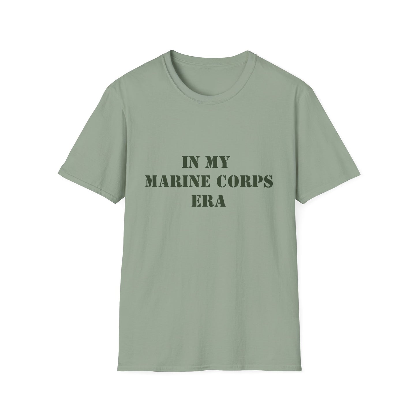 Marine Corps Era Unisex Softstyle T-Shirt, Military Veteran Tee, Army Soldier Shirt, Patriotic Apparel, Armed Forces Gift