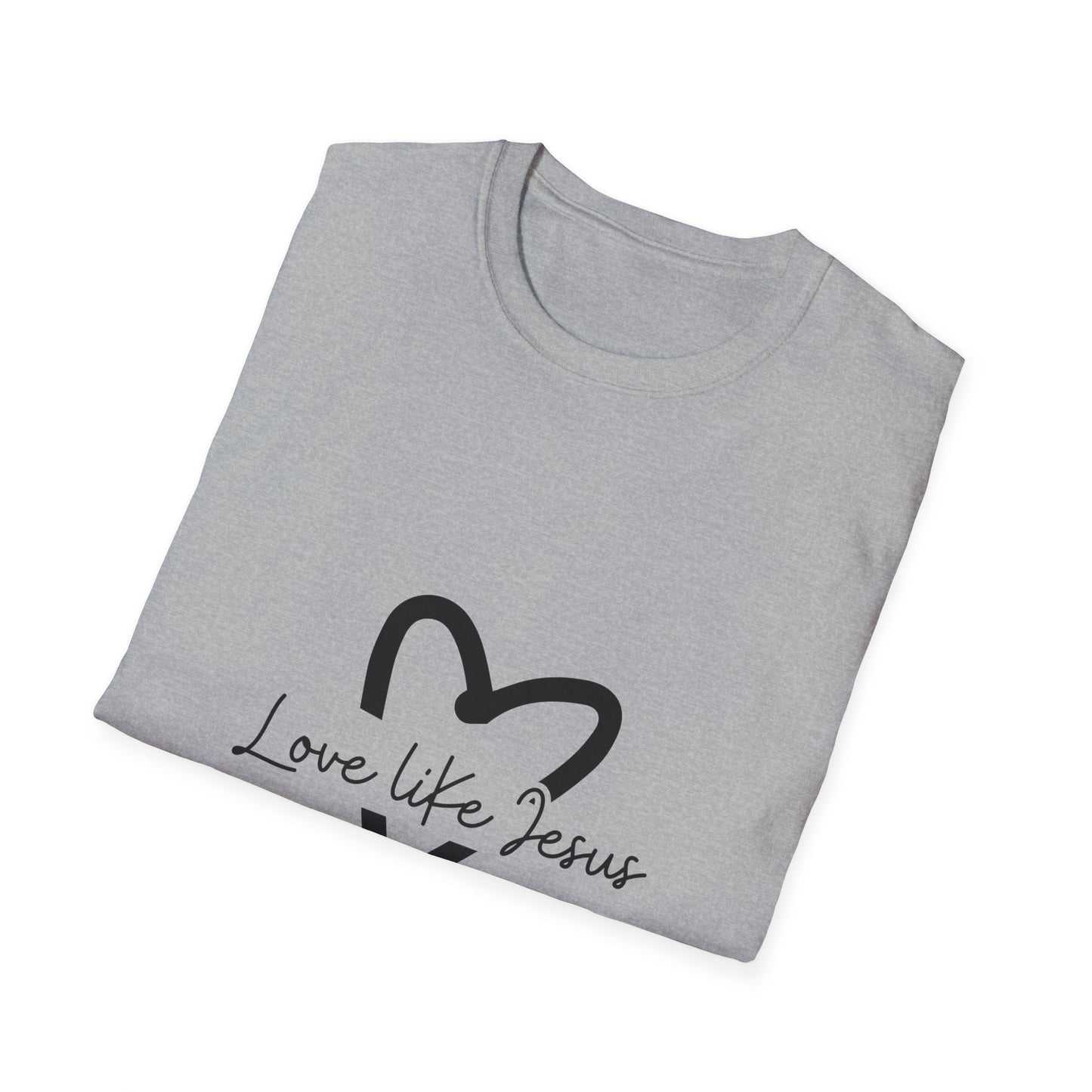 Christian Unisex T-Shirt, Inspirational Jesus Tee, Religious Graphic Tee, Comfortable Softstyle Top, Christian Gift, Printed Front and Back