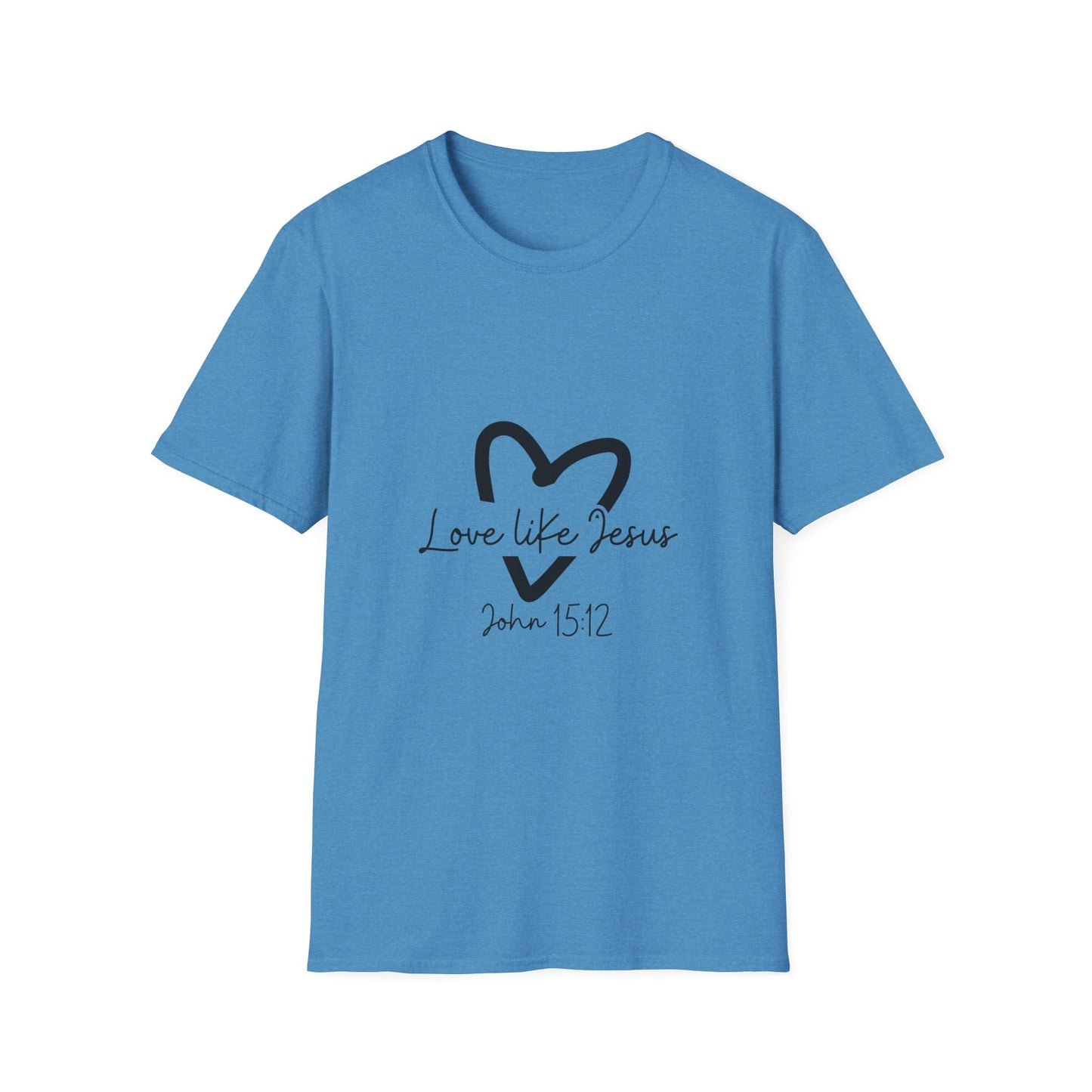 Christian Unisex T-Shirt, Inspirational Jesus Tee, Religious Graphic Tee, Comfortable Softstyle Top, Christian Gift, Printed Front and Back