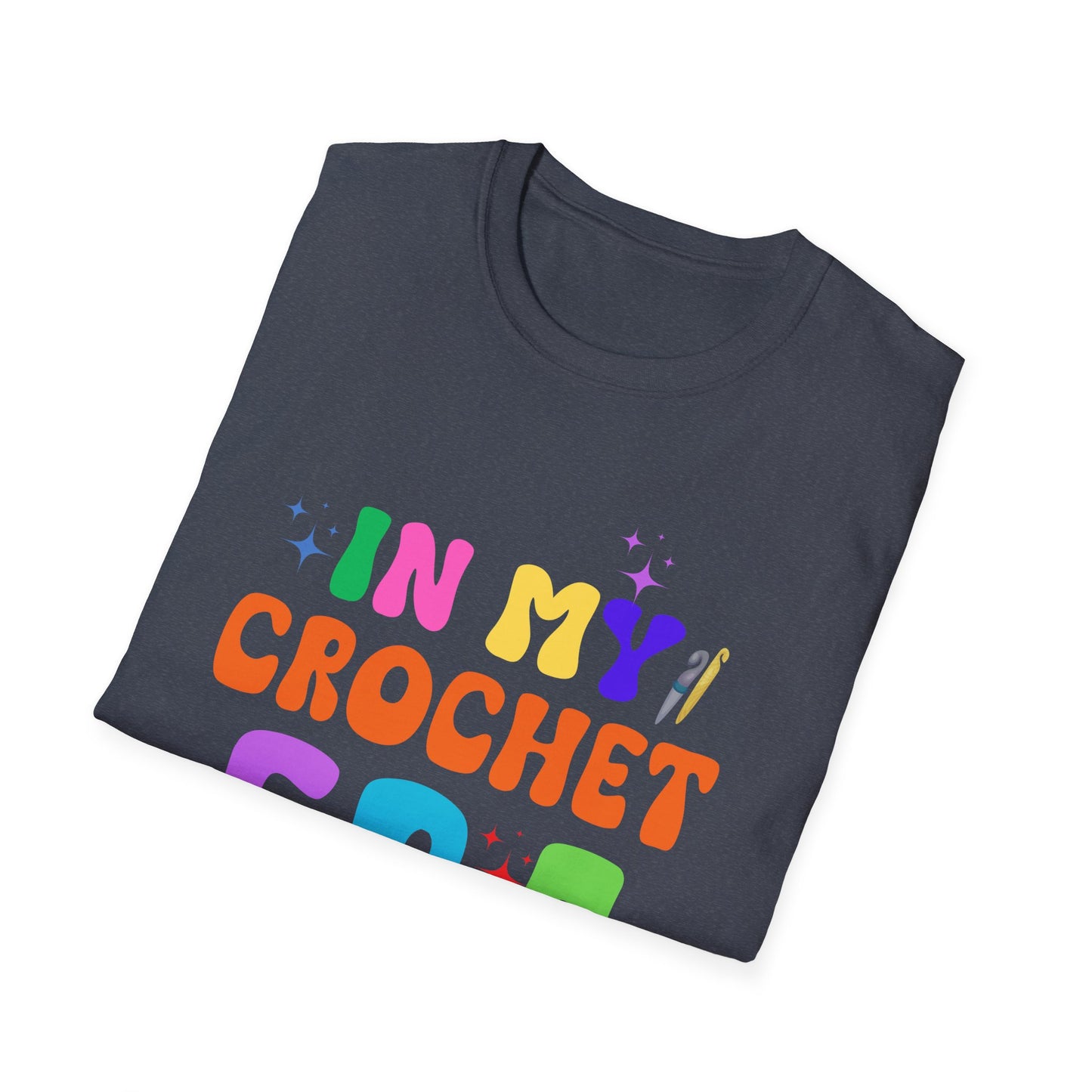 Crocheting Era Unisex T-Shirt, Handmade Crochet Lover Tee, Vintage Style Knitting Shirt, Crafty Gift for Knitters, Soft Cotton Top