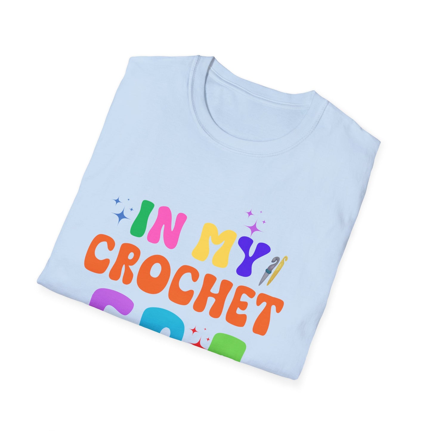 Crocheting Era Unisex T-Shirt, Handmade Crochet Lover Tee, Vintage Style Knitting Shirt, Crafty Gift for Knitters, Soft Cotton Top