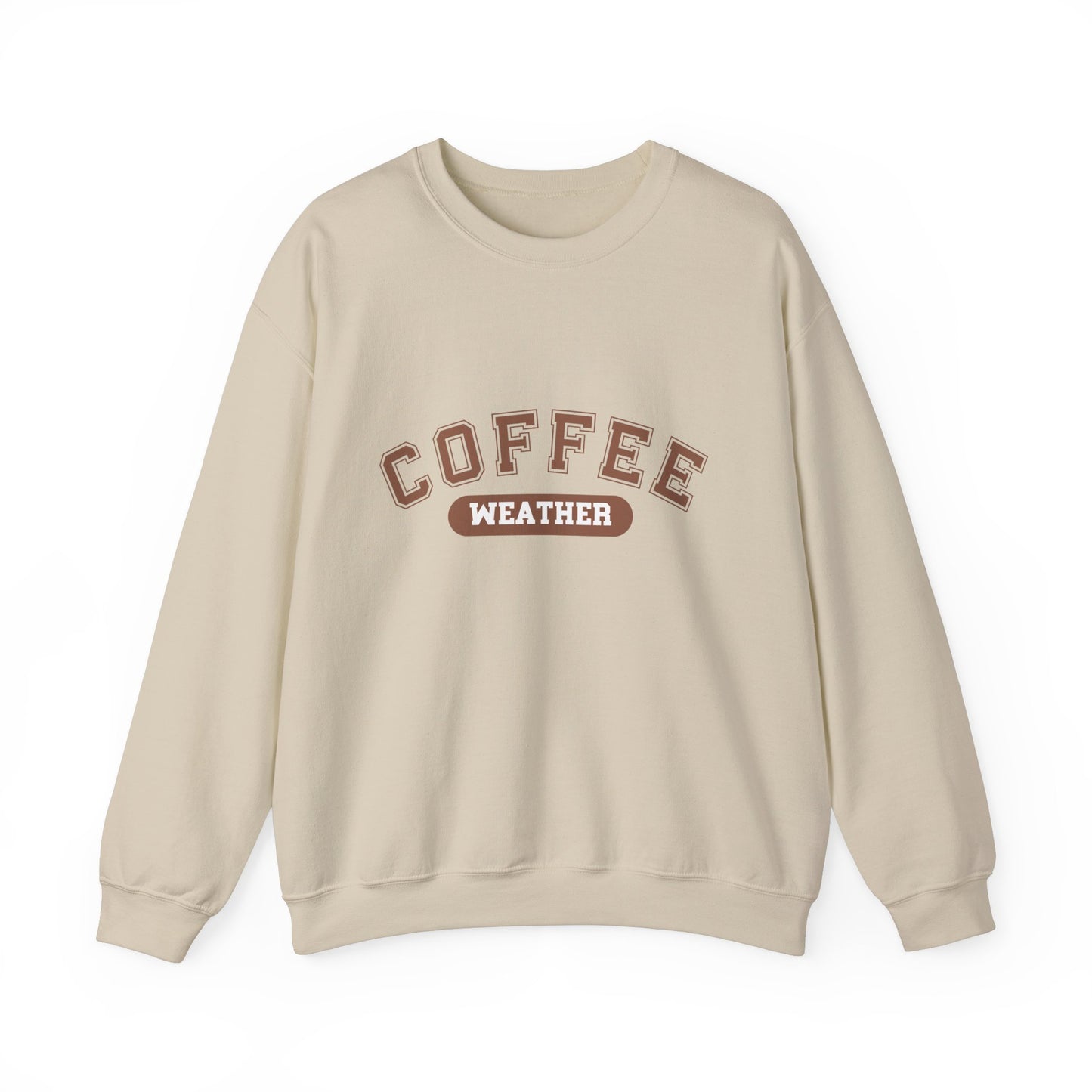 Coffee Weather Sweatshirt, Cozy Winter Jumper, Warm Fall Pullover, Gift for Coffee Lovers, Hygge Clothing, Comfy Sweater