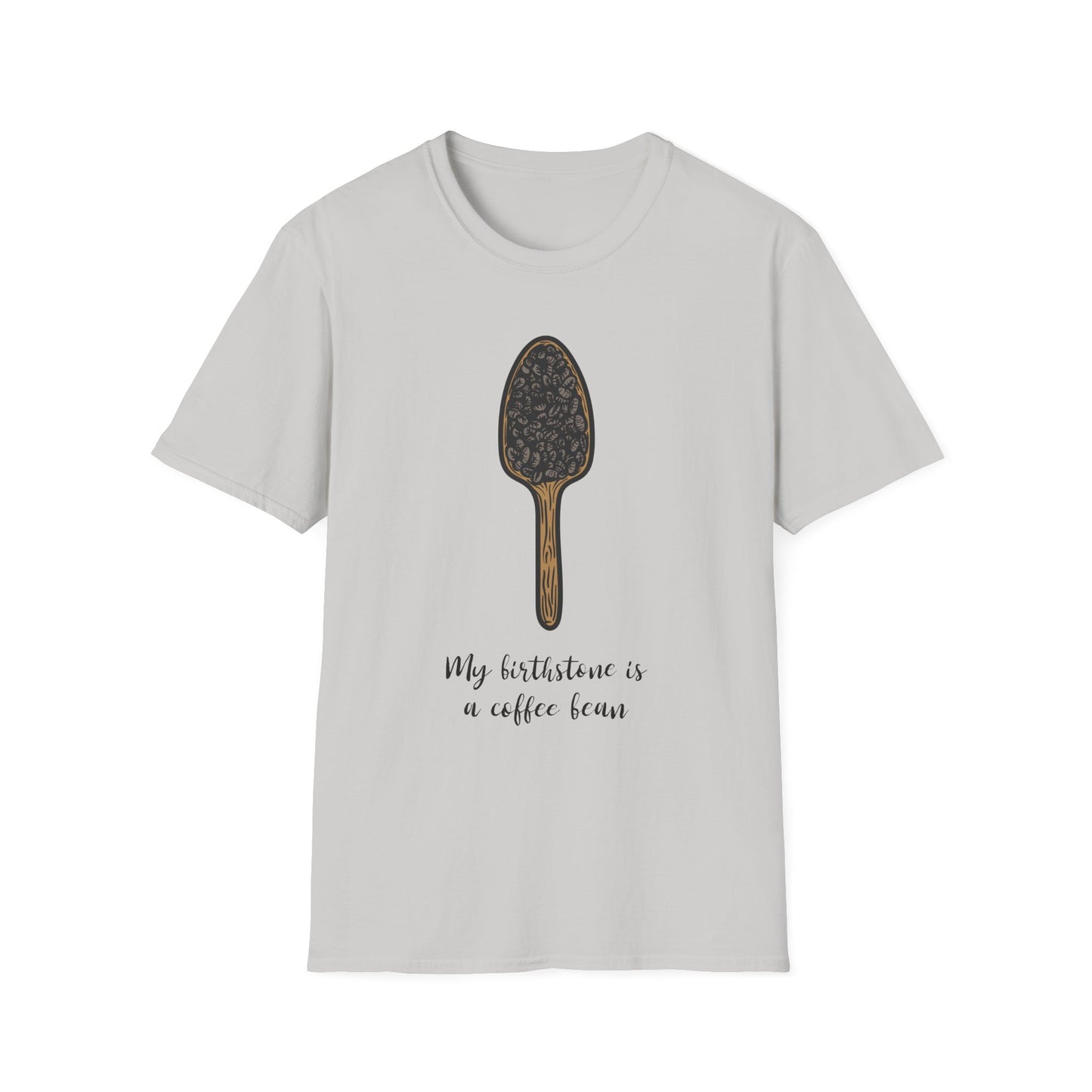 Coffee Bean Birthstone Unisex T-Shirt, Coffee Lover Tee, Funny Coffee Shirt, Gift for Coffee Drinkers, Coffee Obsessed Apparel