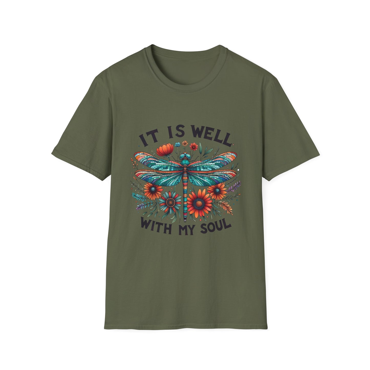 Faithful Soul Unisex Softstyle T-Shirt, Christian Graphic Tee, Inspirational Quote Shirt, Religious Gift, Comfort Fit Top