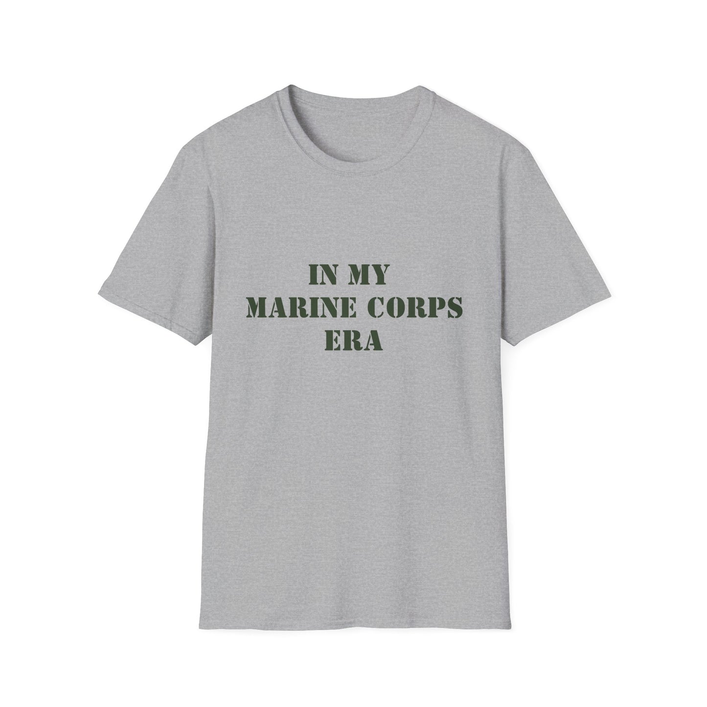 Marine Corps Era Unisex Softstyle T-Shirt, Military Veteran Tee, Army Soldier Shirt, Patriotic Apparel, Armed Forces Gift
