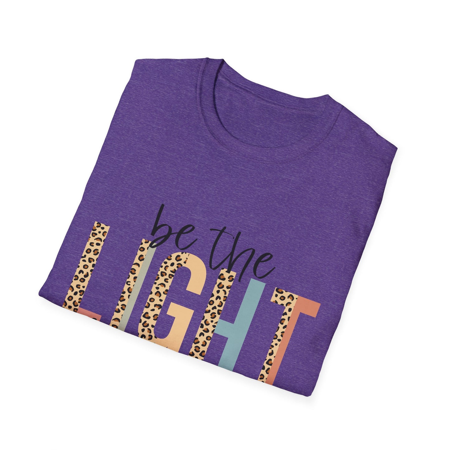Religious Scripture Unisex T-Shirt, Inspirational Christian Tee, Be the Light Bible Verse Shirt, Matthew 5:14 Clothing, Spiritual Gift Top
