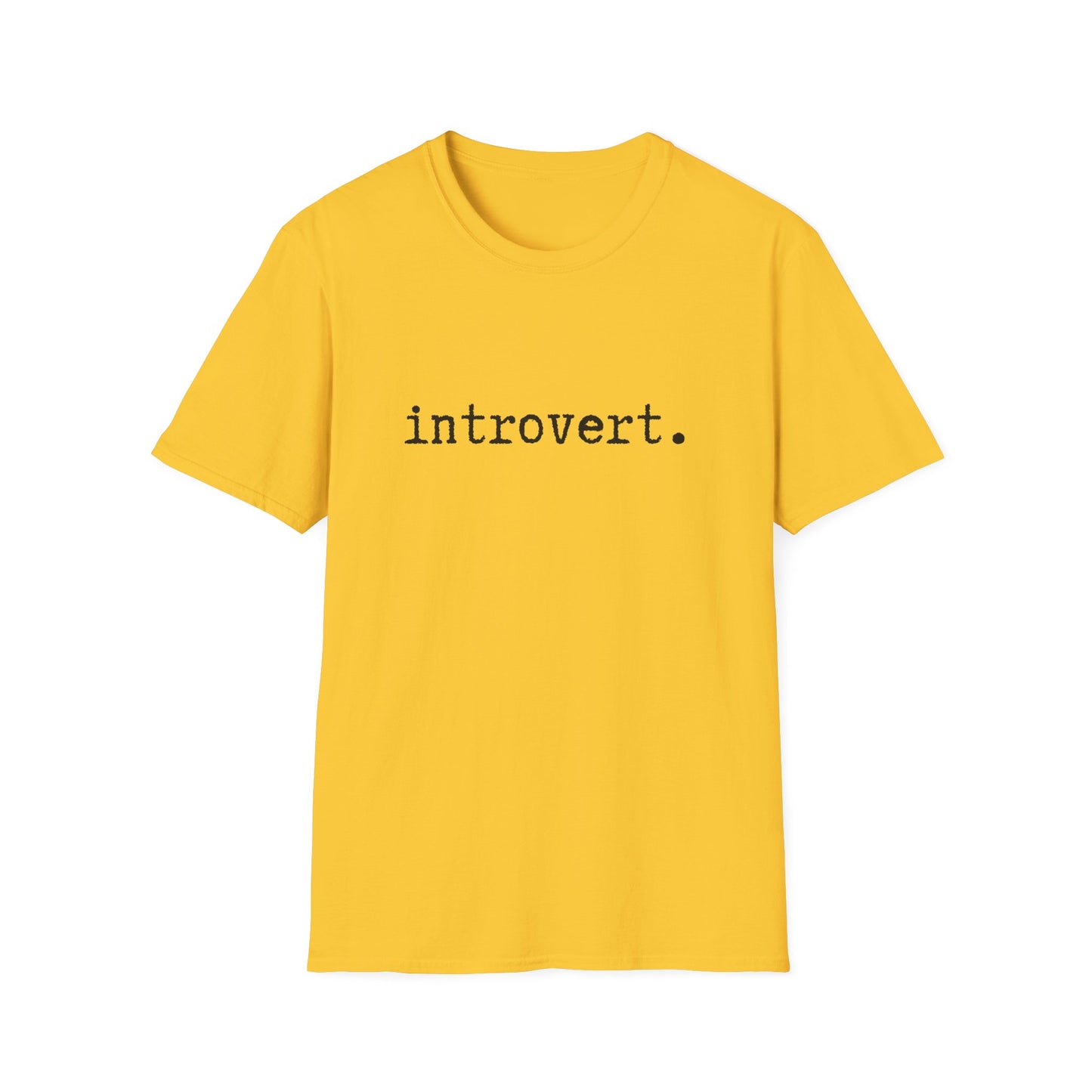 Introvert Unisex Softstyle T-Shirt, Minimalist tee, minimalist fashion, Simple message t-shirt, gift for him, gift for her, message tee