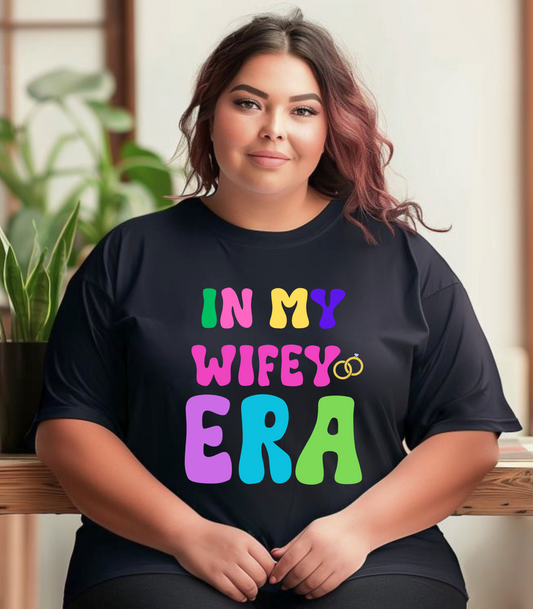 Wifey Era T-Shirt, Husband Gift, Wife Gift, Unisex Tee, Softstyle Shirt, Couple Shirt