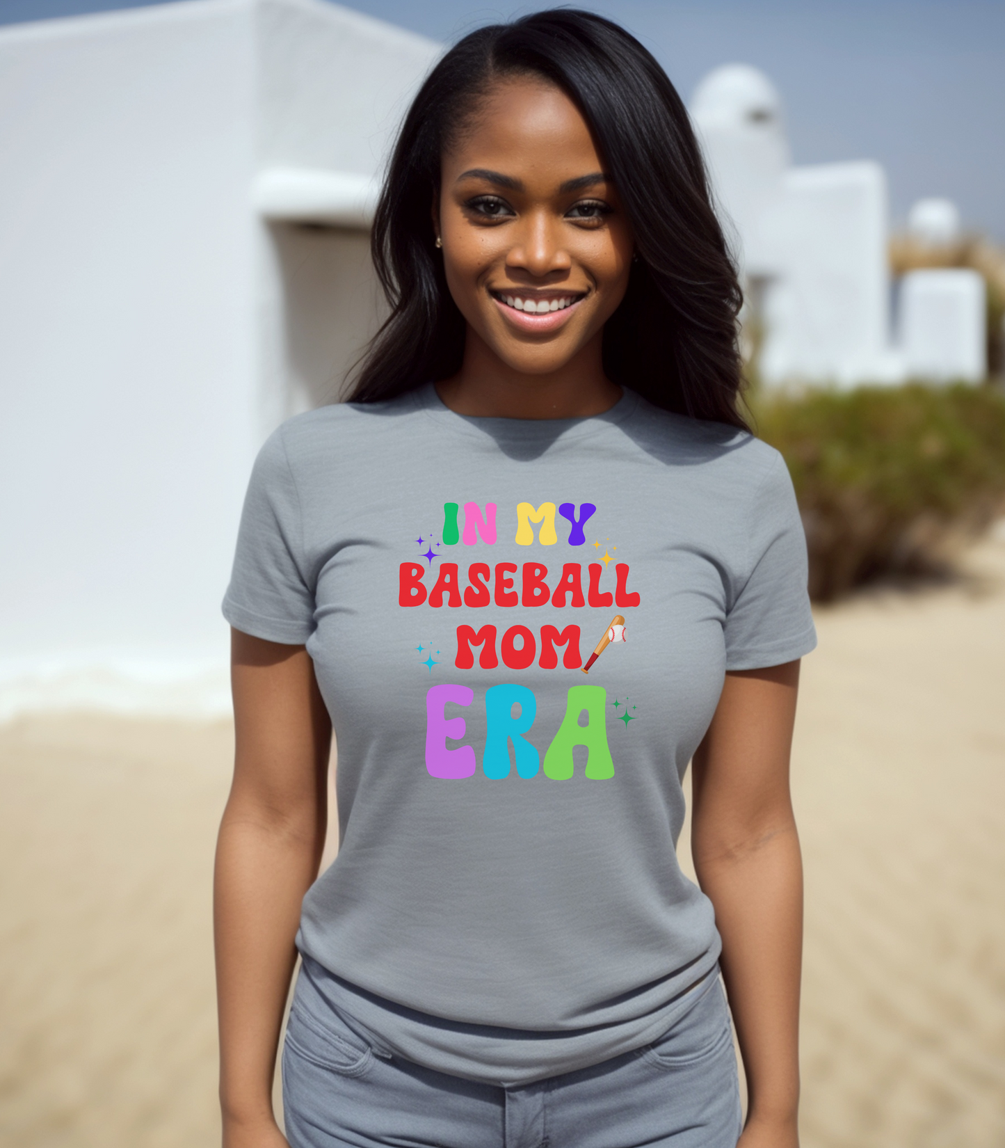 Baseball Mom Era Unisex Softstyle T-Shirt, Sports Mom Tee, Mom Life Shirt, Baseball Mom Gift, Softstyle Tee for Mom