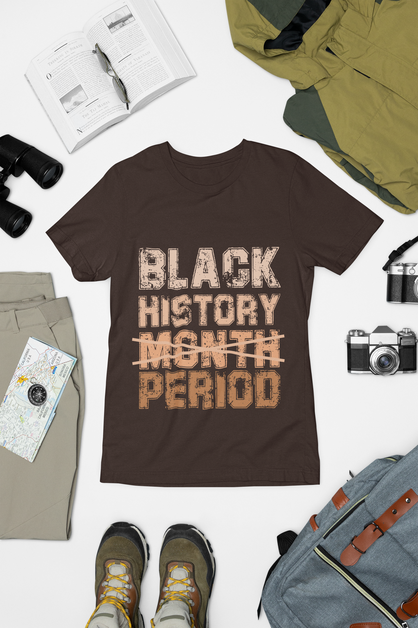 Black History Month Period T-Shirt, African American Heritage Tee, Civil Rights Movement Shirt, Social Justice Activist Top, BLM Apparel,