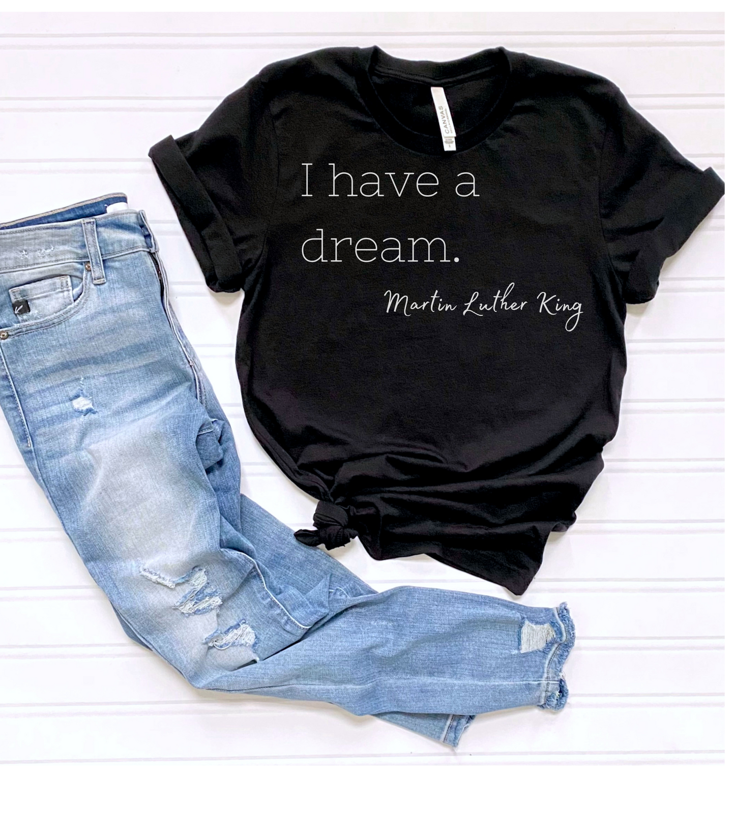 Martin Luther King Jr Quote Unisex Softstyle T-Shirt, Inspirational Tee, Civil Rights Activist, Black History Month Shirt, Equality Clothing