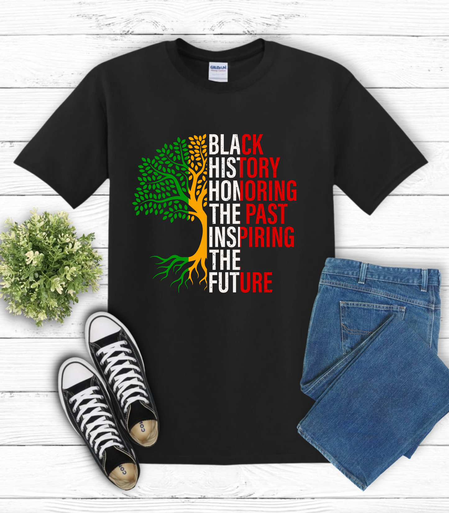 Black History Month Unisex Softstyle T-Shirt, Cultural Pride, Ethical Design - Honoring Past Inspiring Future, African American Tee,