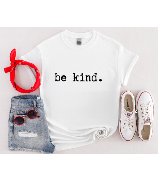 Be Kind Unisex Softstyle T-Shirt, Minimalist tee, minimalist fashion, Simple message t-shirt, gift for him, gift for her, message tee