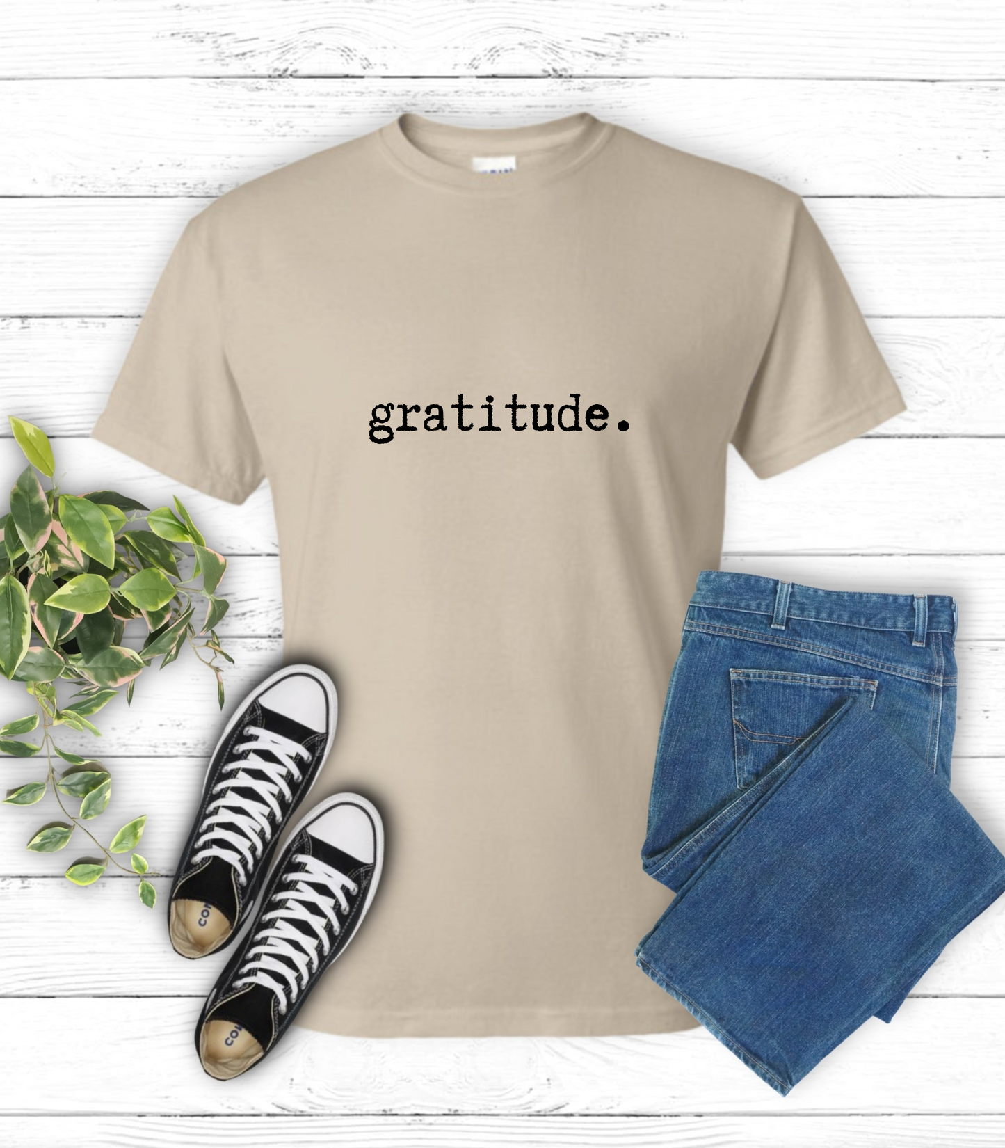 Gratitude Minimalist Softstyle Unisex T-Shirt, Thankful Appreciation Tee, Positive Vibes Shirt, Thank You Minimalist Top, Grateful Gift Idea