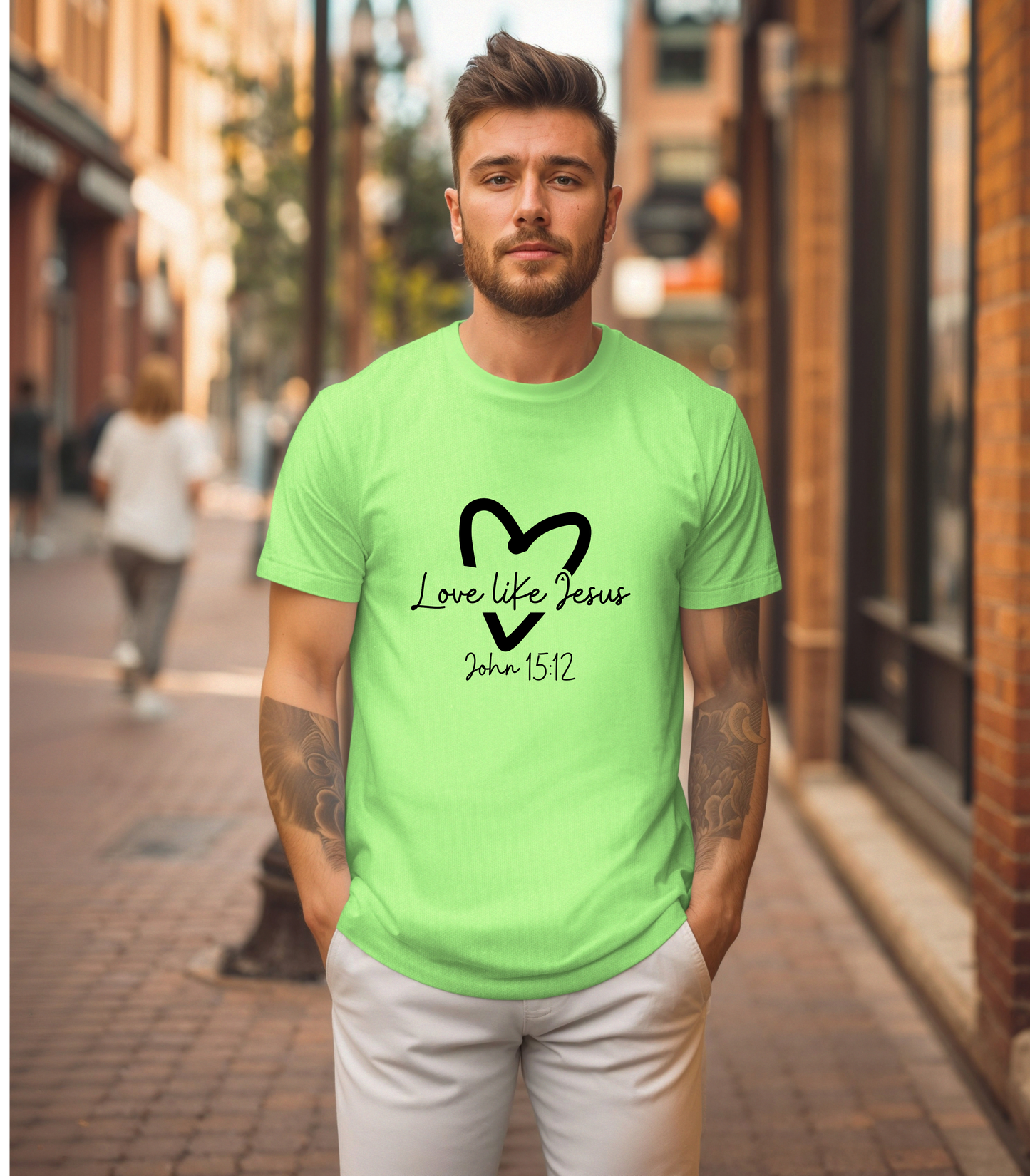 Christian Unisex T-Shirt, Inspirational Jesus Tee, Religious Graphic Tee, Comfortable Softstyle Top, Christian Gift, Printed Front and Back