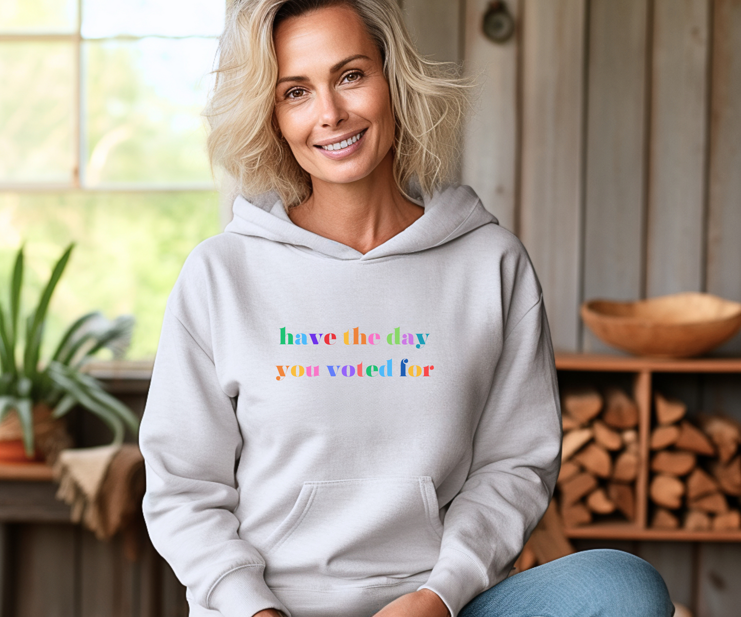 Election Day Hoodie, Political Voting Sweatshirt, Democracy Activist Jumper, Political Campaign Pullover, Civic Engagement Hooded Sweater