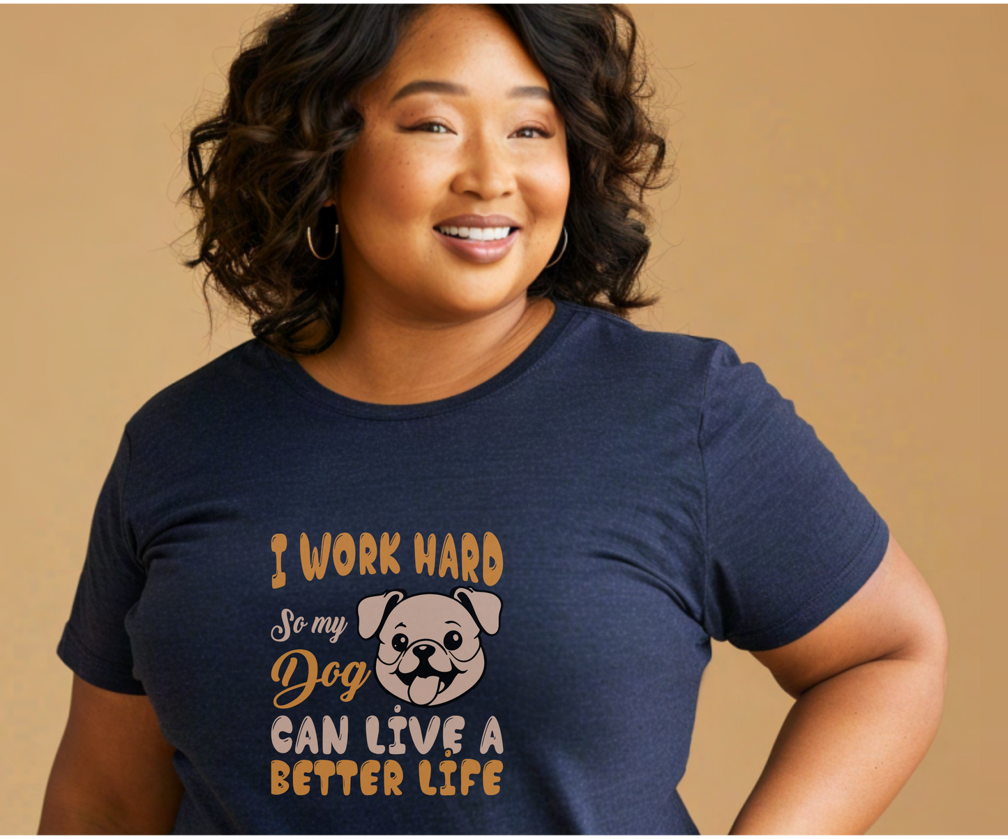 Dog Lover Unisex T-Shirt, Funny Work Hard Dog Mom Dad Tee, Gift for Pet Owners, Softstyle Graphic Shirt, Animal Rescue Apparel