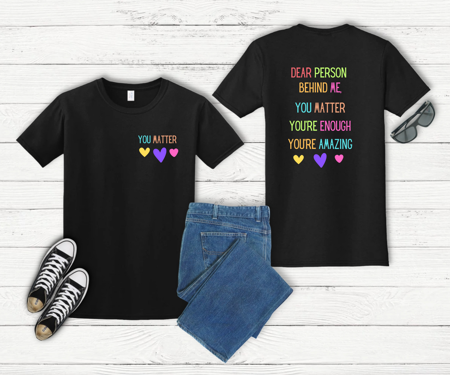 Encouraging Reminder Unisex Softstyle T-Shirt, You Matter Tee, Positive Message Shirt, Mental Health Awareness Top, Inspirational Graphic