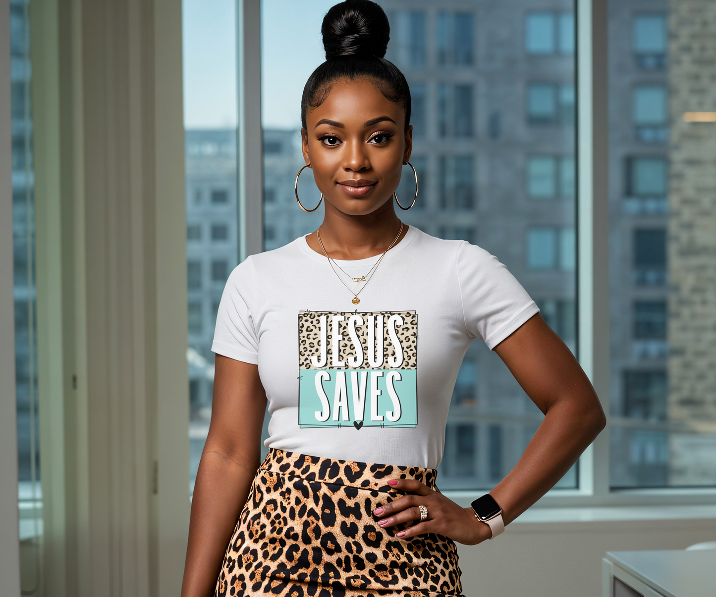 Religious Jesus Saves Unisex Softstyle T-Shirt, Christian Faith Tee, Church Gift, Inspirational Shirt, Religious Apparel