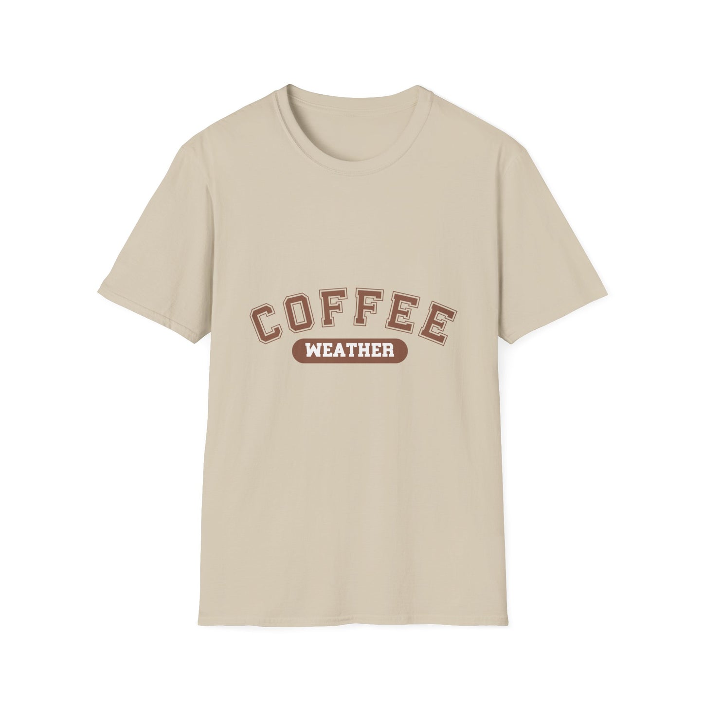 Coffee Weather Unisex T-Shirt, Coffee lover shirt, Cozy Tee, Fall fashion, Gift for coffee drinker, Coffee weather apparel