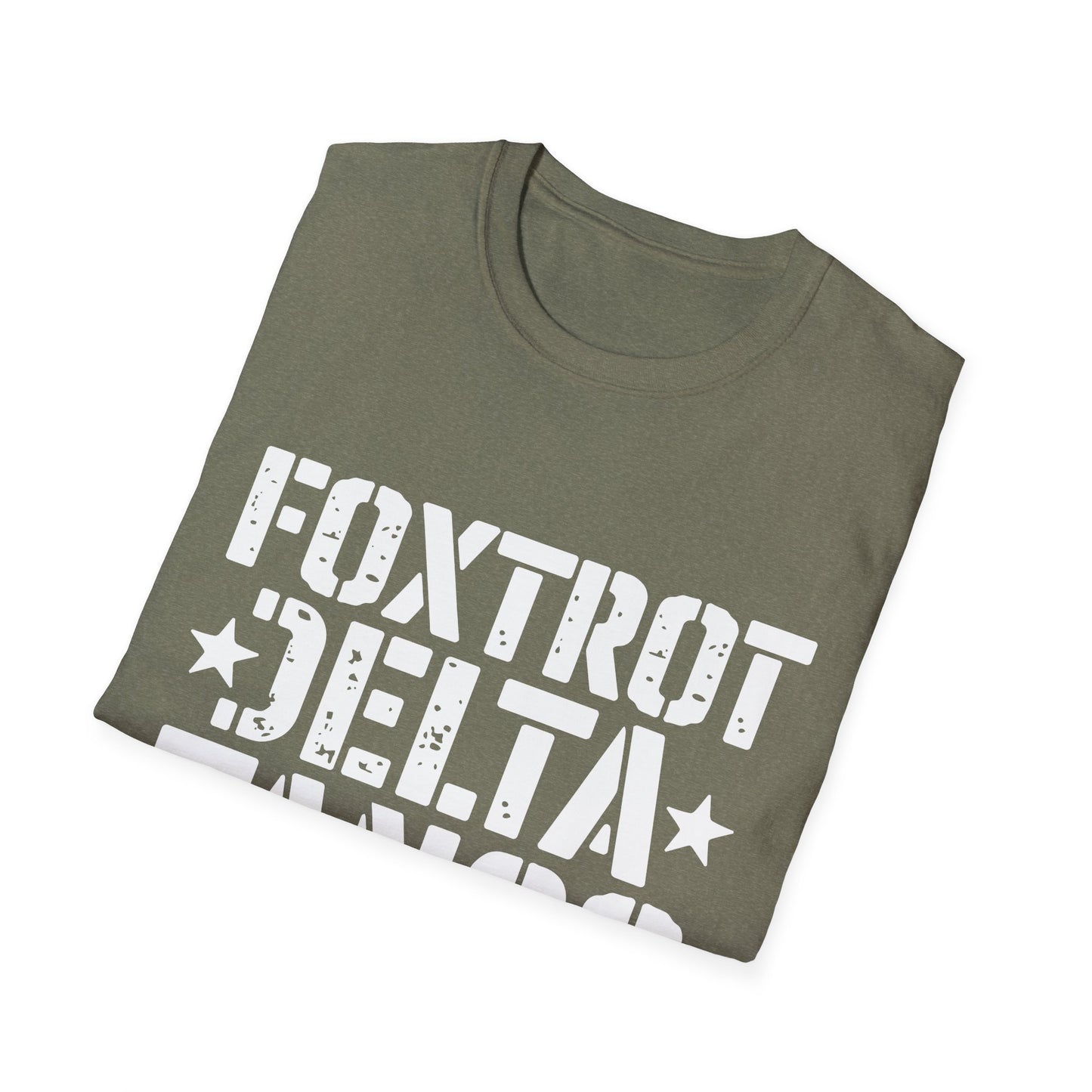 Delta Foxtrot Tango Resist Persist Prevail Unisex Softstyle T-Shirt, Protest Tee, Activist Shirt, Political Apparel, Military Alphabet Top
