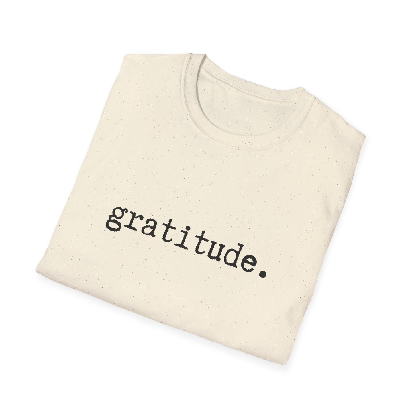 Gratitude Minimalist Softstyle Unisex T-Shirt, Thankful Appreciation Tee, Positive Vibes Shirt, Thank You Minimalist Top, Grateful Gift Idea