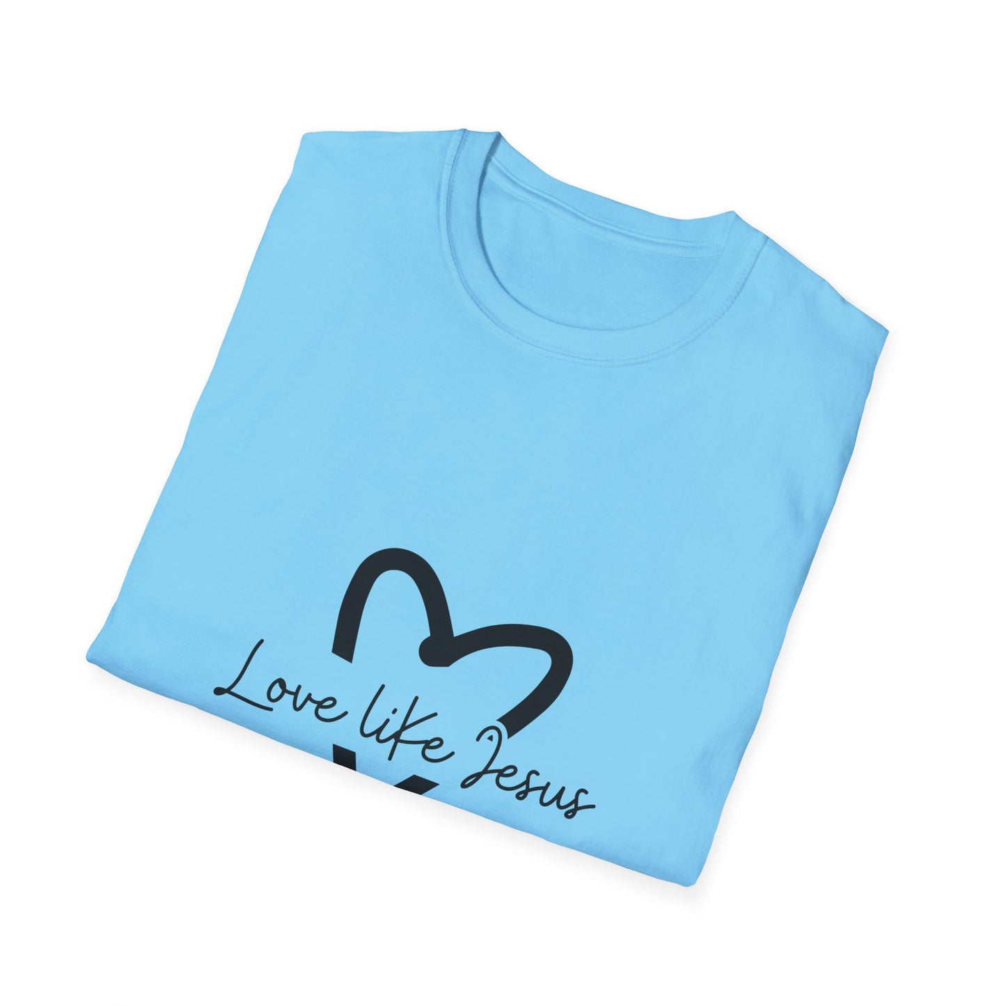 Christian Unisex T-Shirt, Inspirational Jesus Tee, Religious Graphic Tee, Comfortable Softstyle Top, Christian Gift, Printed Front and Back