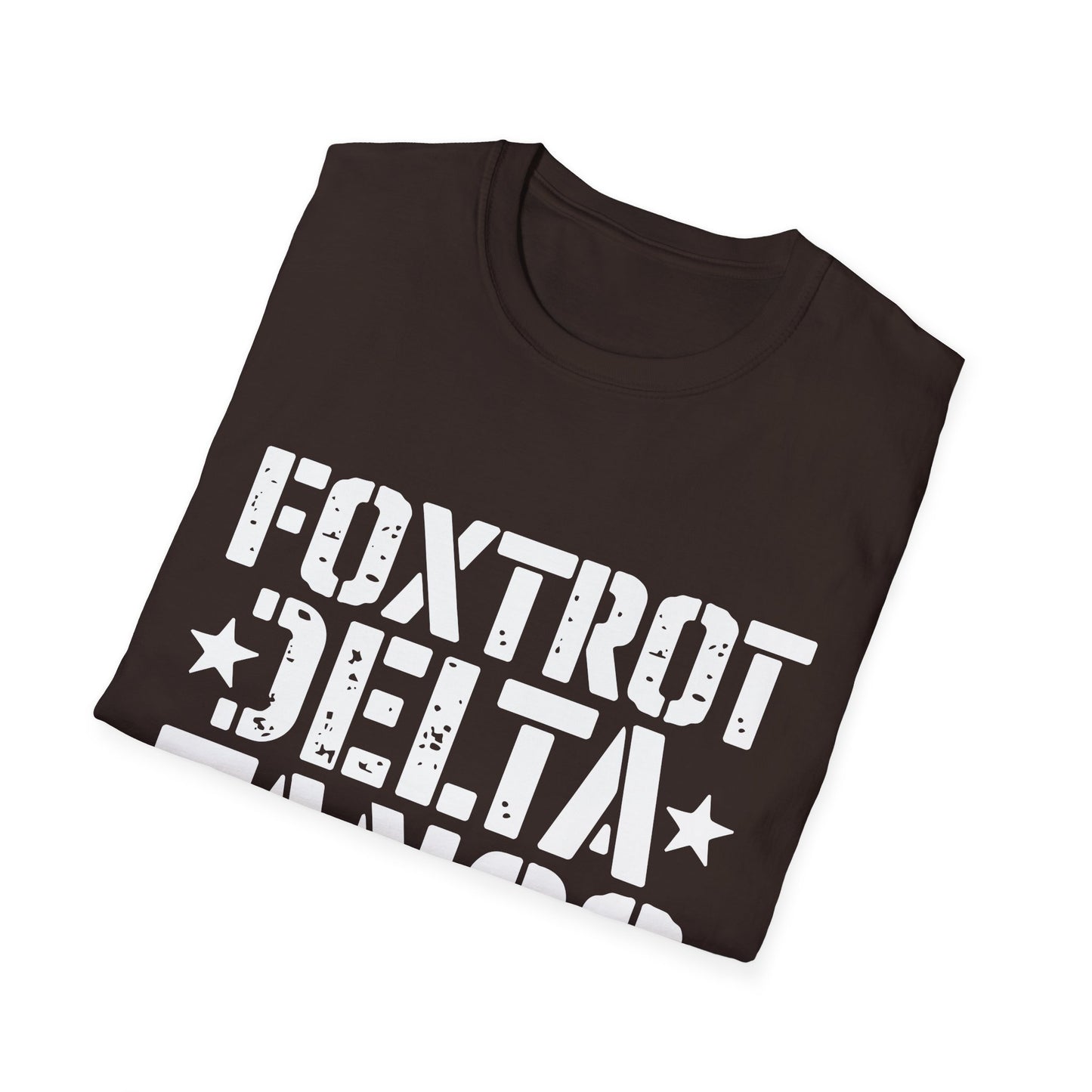 Delta Foxtrot Tango Resist Persist Prevail Unisex Softstyle T-Shirt, Protest Tee, Activist Shirt, Political Apparel, Military Alphabet Top