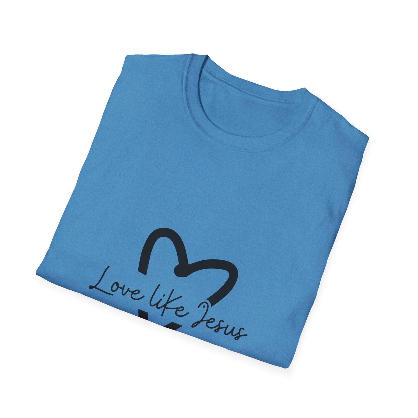 Christian Unisex T-Shirt, Inspirational Jesus Tee, Religious Graphic Tee, Comfortable Softstyle Top, Christian Gift, Printed Front and Back