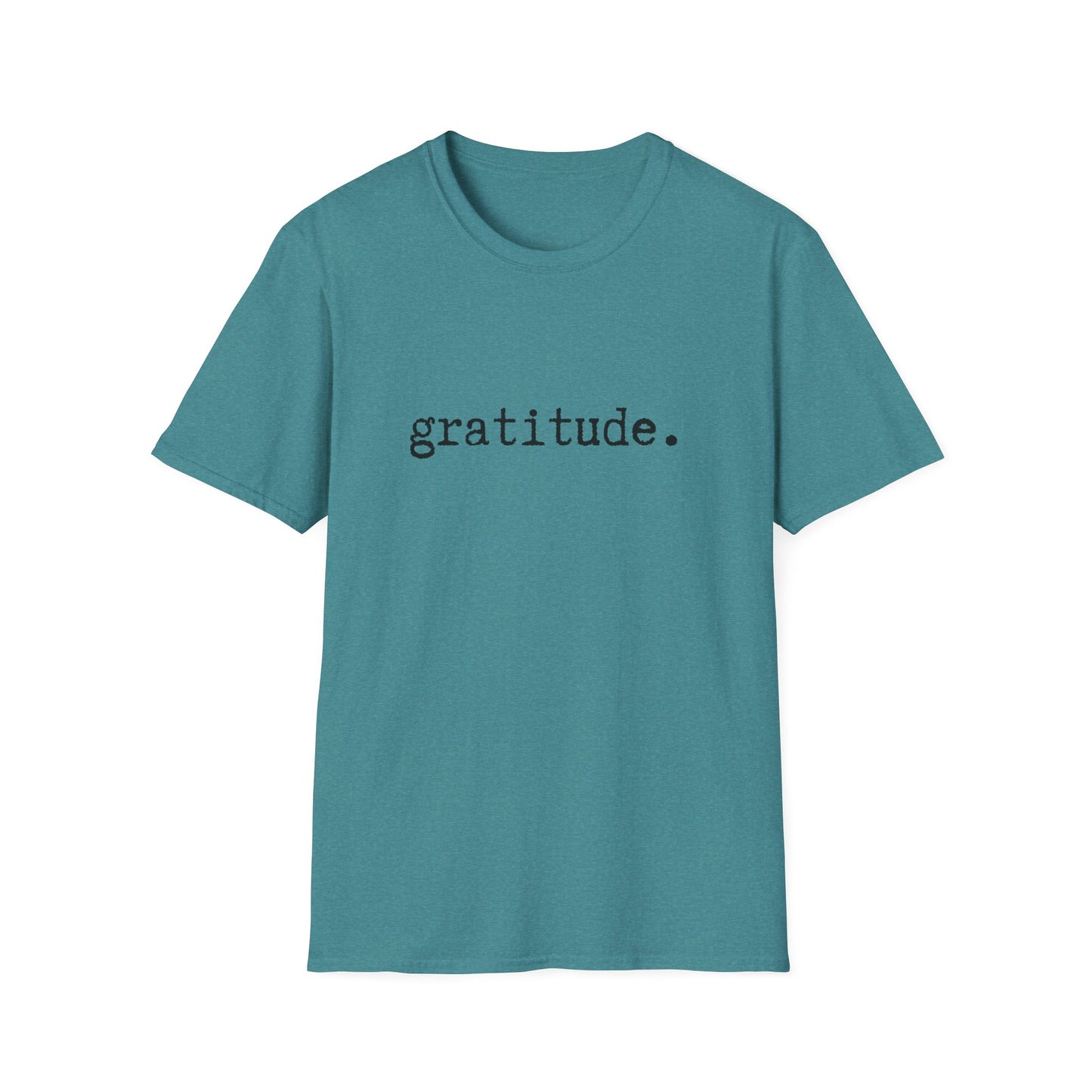 Gratitude Minimalist Softstyle Unisex T-Shirt, Thankful Appreciation Tee, Positive Vibes Shirt, Thank You Minimalist Top, Grateful Gift Idea