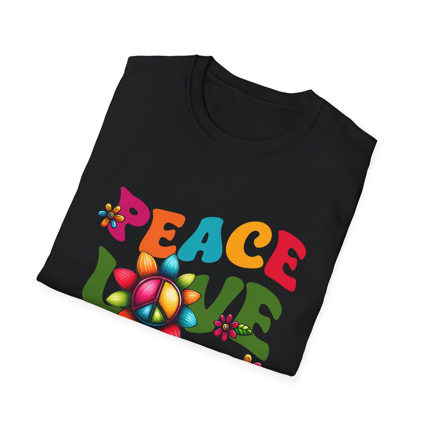 Christian Peace Love Jesus Unisex Softstyle T-Shirt, Religious Faith Tee, Christian Gift, Inspirational Shirt, Religious Apparel, Christian