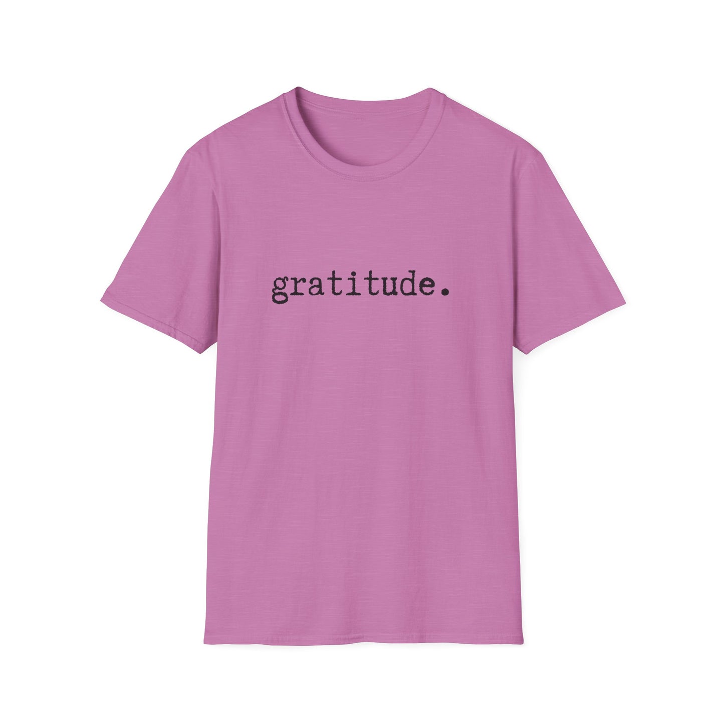 Gratitude Minimalist Softstyle Unisex T-Shirt, Thankful Appreciation Tee, Positive Vibes Shirt, Thank You Minimalist Top, Grateful Gift Idea