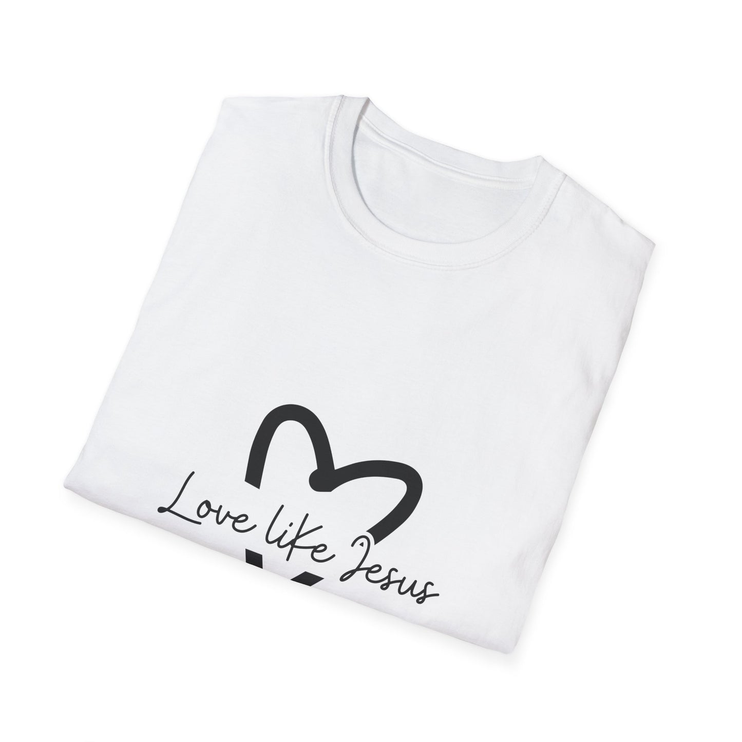 Christian Unisex T-Shirt, Inspirational Jesus Tee, Religious Graphic Tee, Comfortable Softstyle Top, Christian Gift, Printed Front and Back