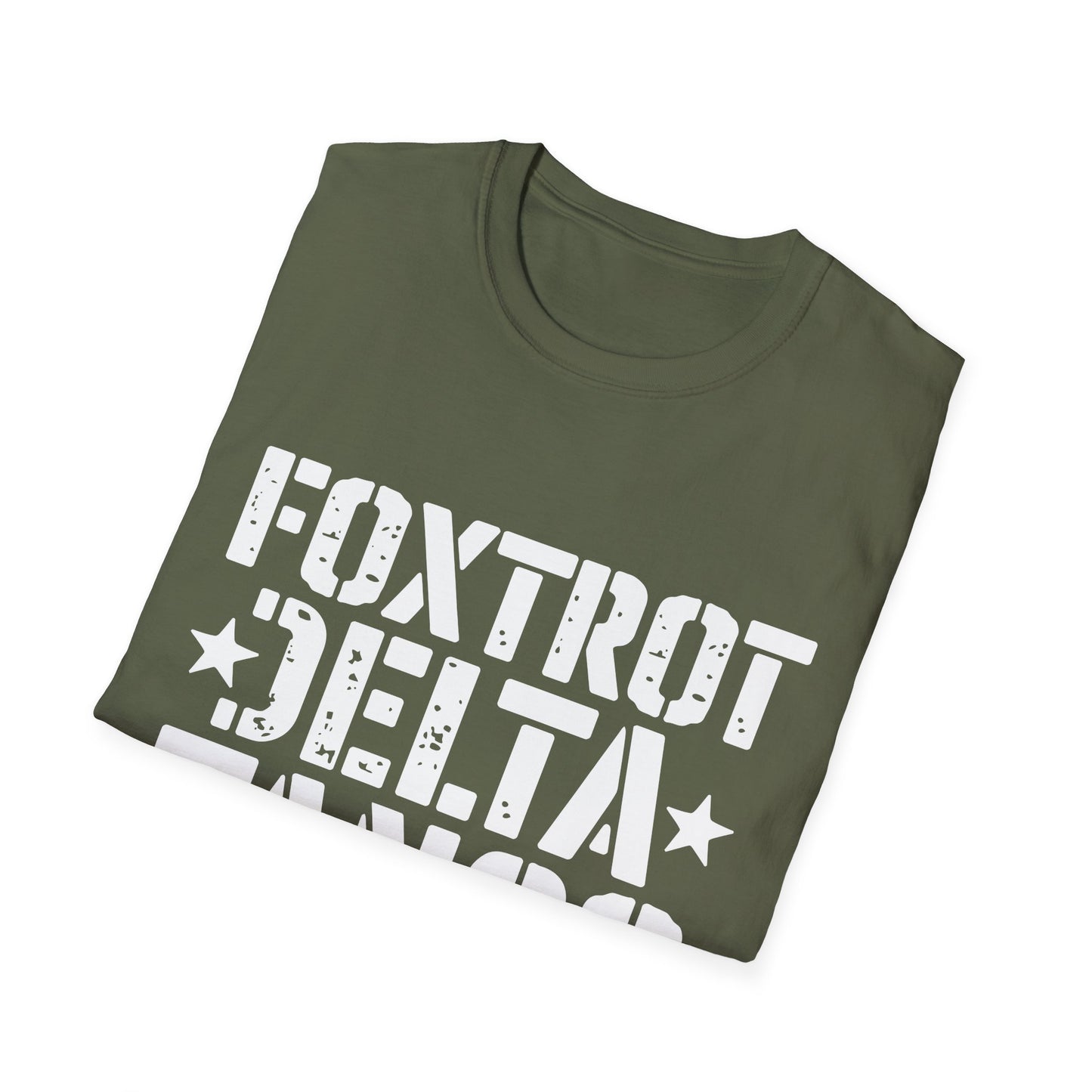 Delta Foxtrot Tango Resist Persist Prevail Unisex Softstyle T-Shirt, Protest Tee, Activist Shirt, Political Apparel, Military Alphabet Top