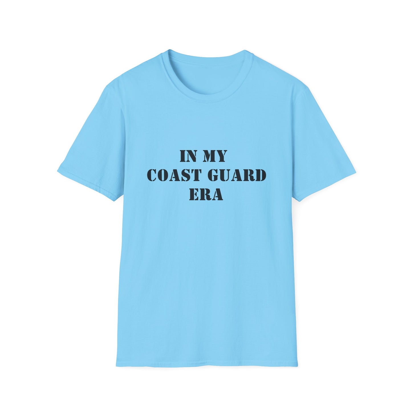 Coast Guard Era Unisex Softstyle T-Shirt, Nautical Tee, Ocean Lover Gift, Graphic Tee, Naval Theme Top