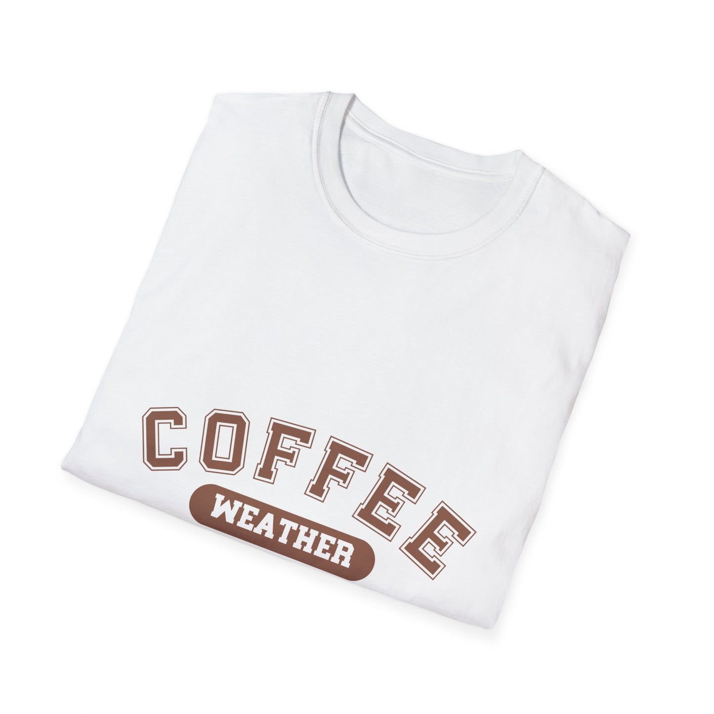 Coffee Weather Unisex T-Shirt, Coffee lover shirt, Cozy Tee, Fall fashion, Gift for coffee drinker, Coffee weather apparel